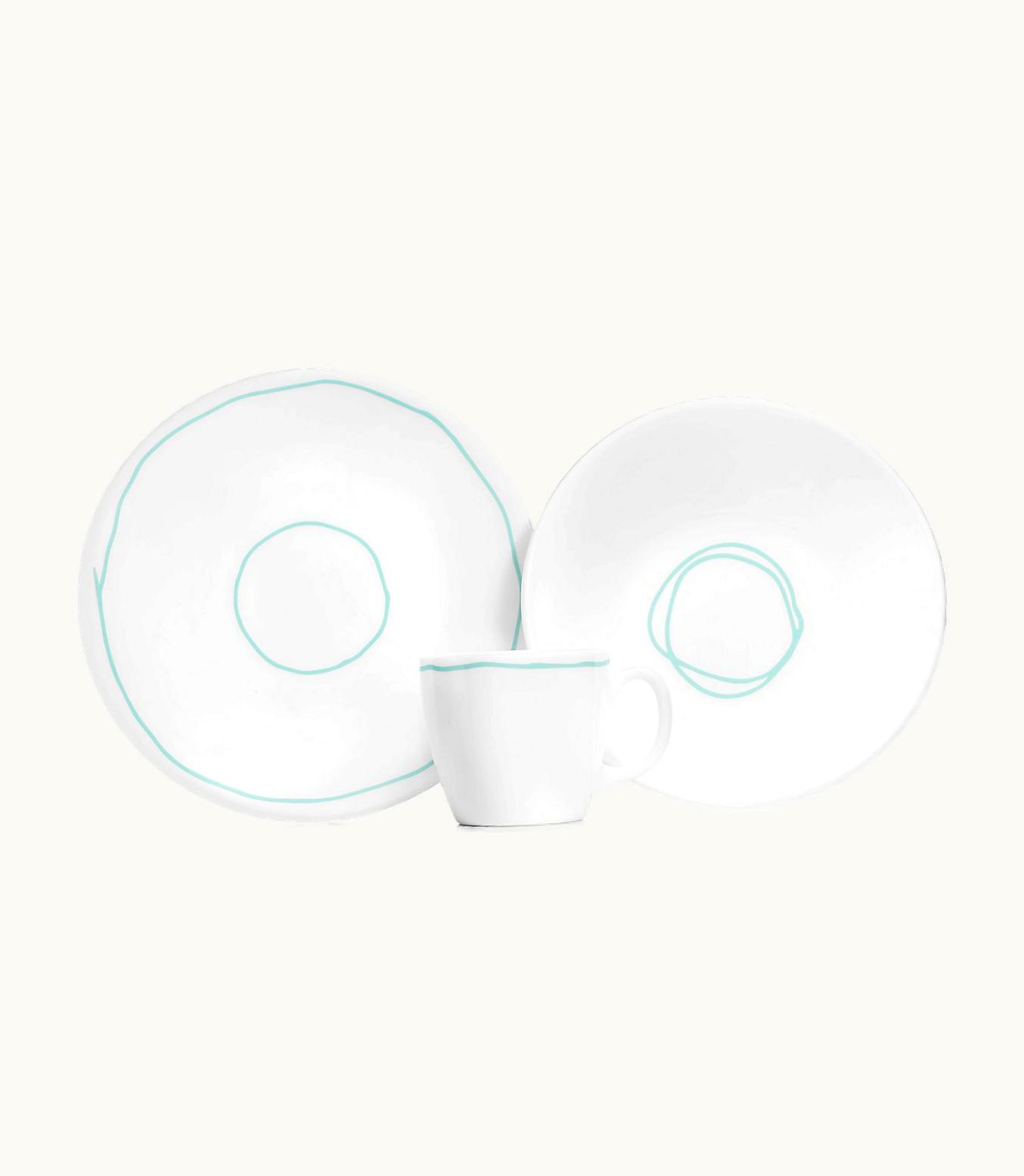 Tiffany & Co Tiffany Blue® Line Three-Piece Set In Bone China