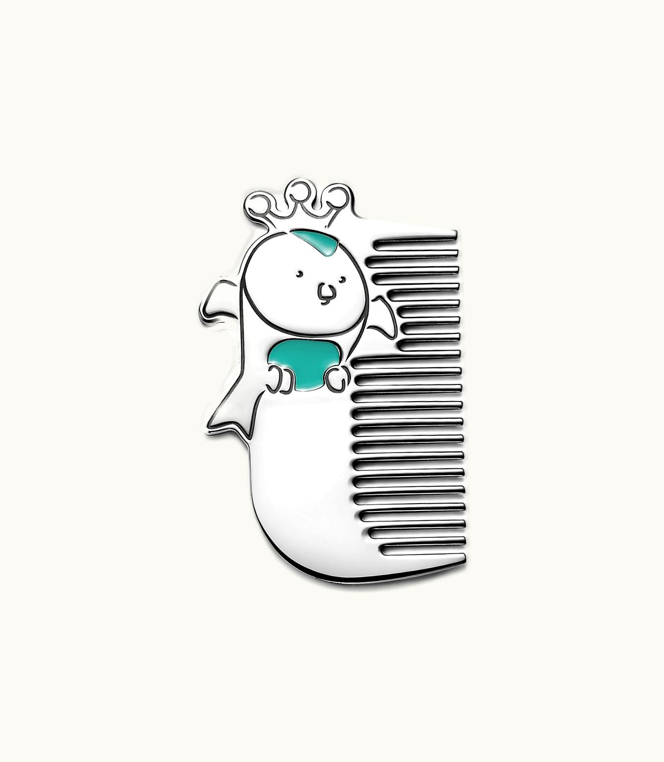 Tiffany & Co Tiny Tiffany Bird Baby Comb In Sterling Silver