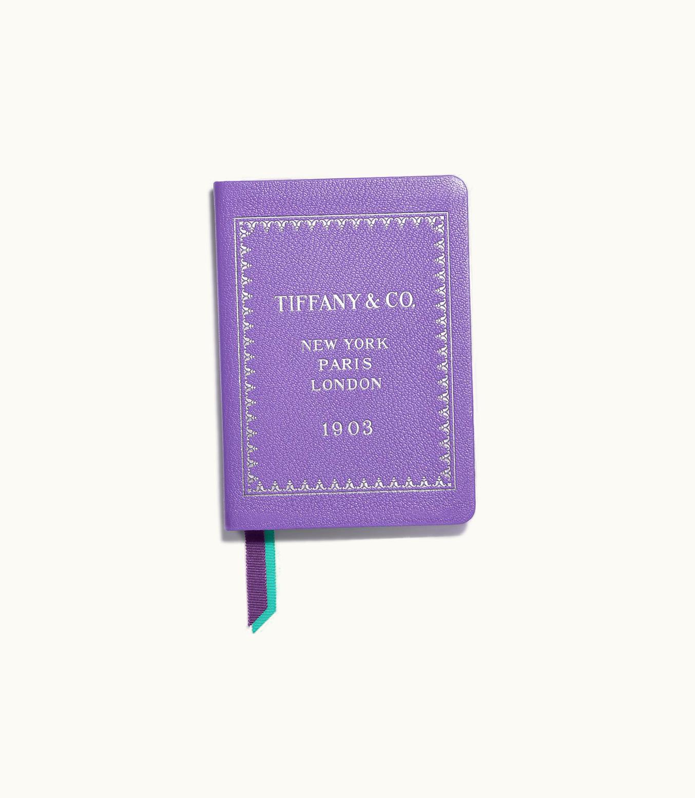 Tiffany & Co Personal Essentials Notebook In Lavender Leather