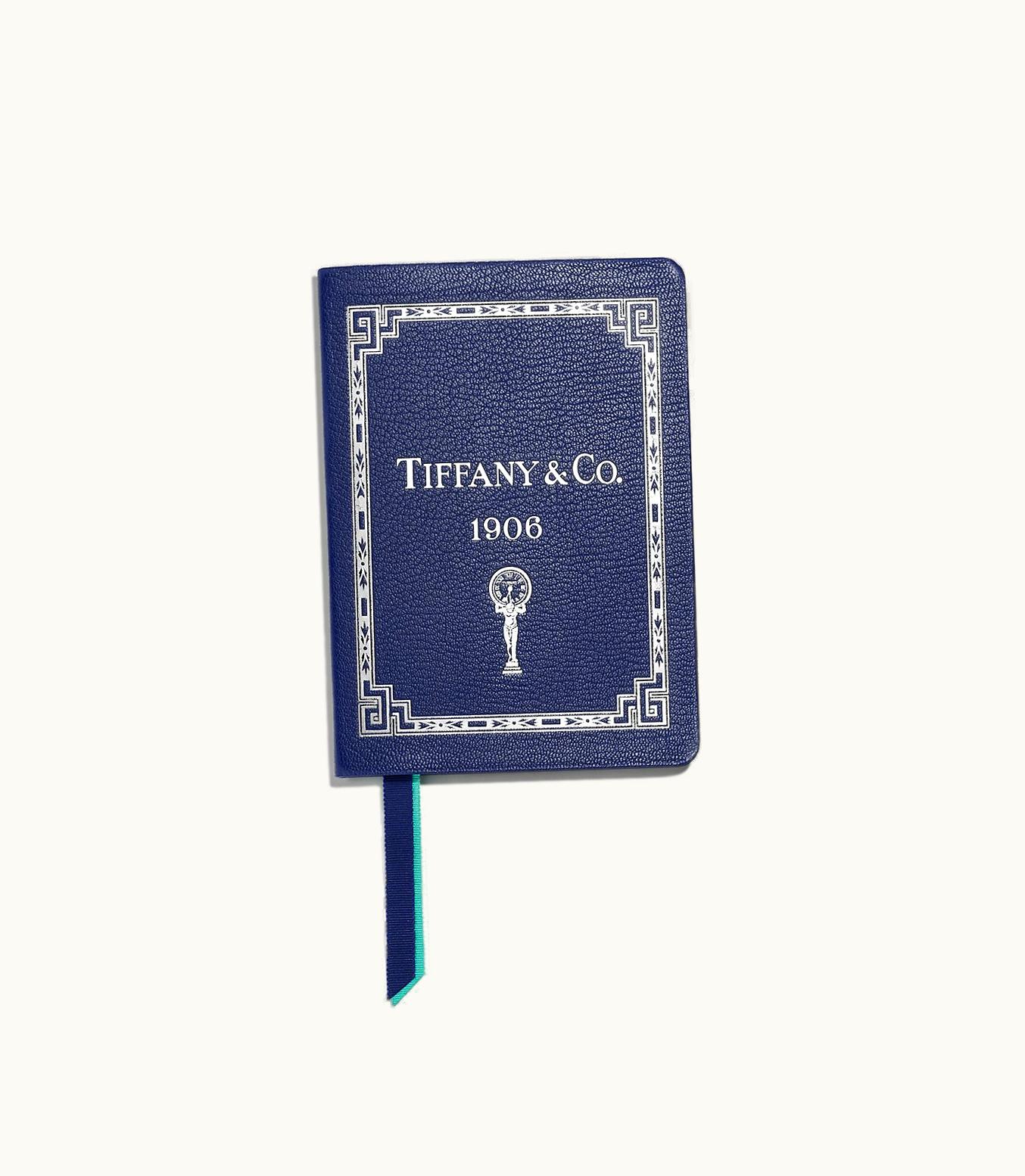 Tiffany & Co Personal Essentials Notebook In Navy Leather
