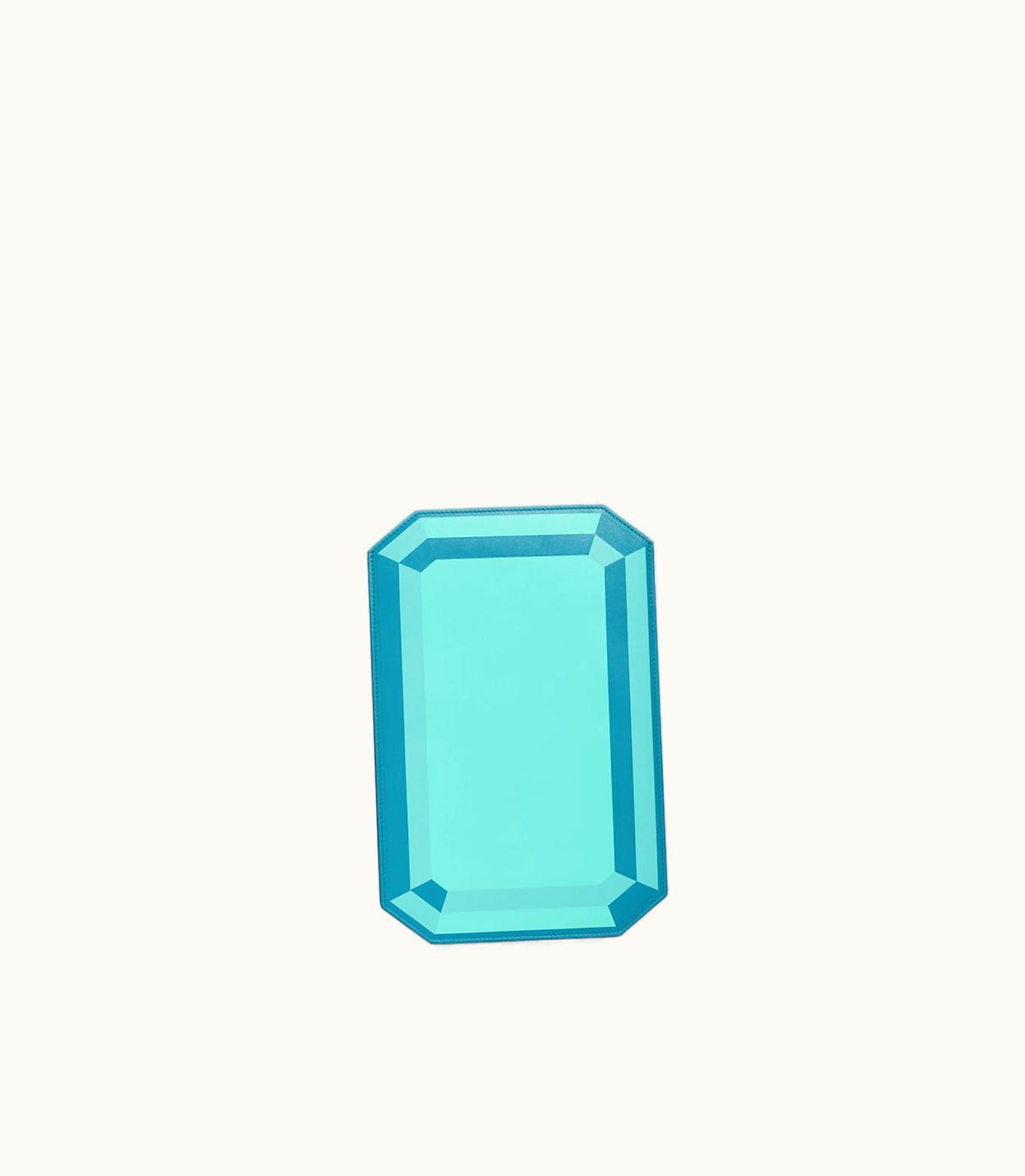 Tiffany & Co Tiffany Facets Medium Tablet Case In Tiffany Blue® Intarsia Leather