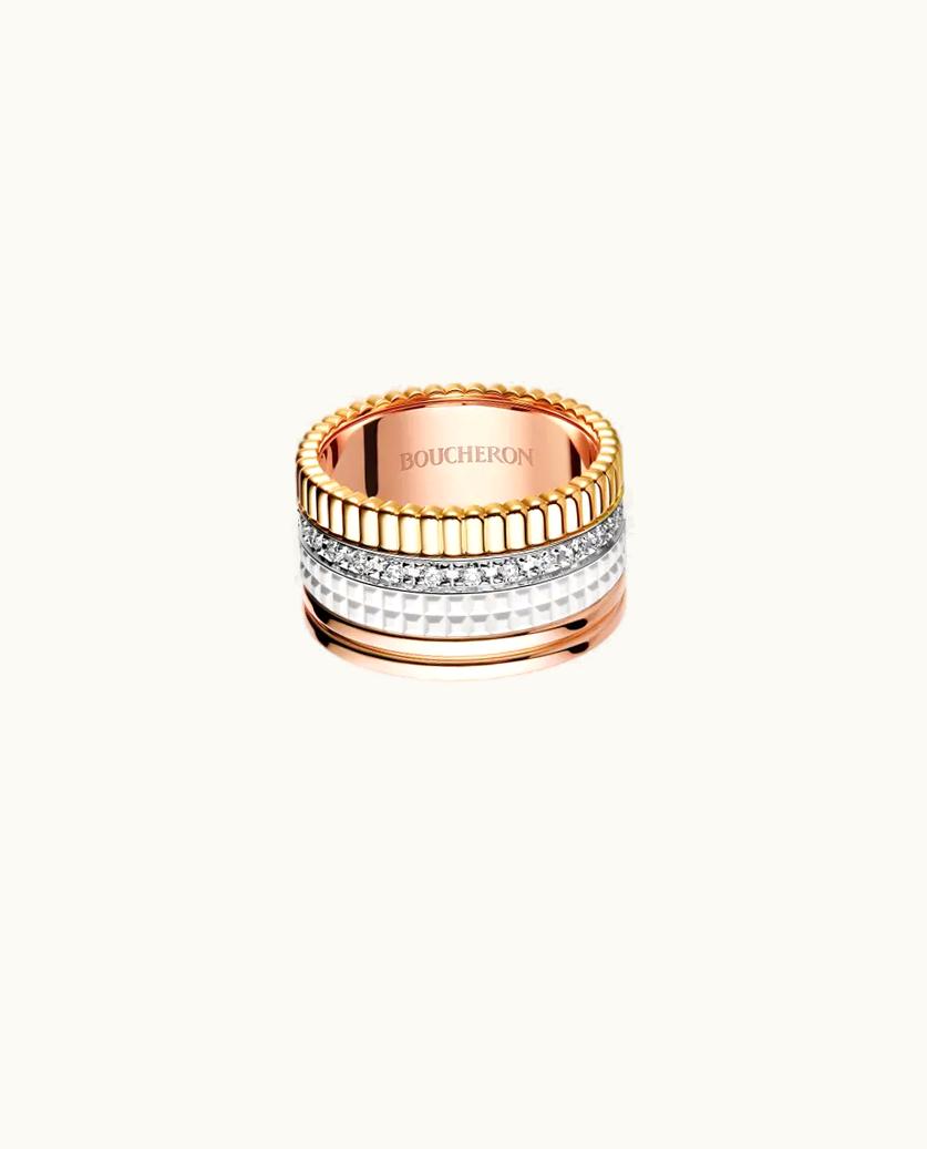 Boucheron Boucheron Quatre White Edition Paved Large Ring