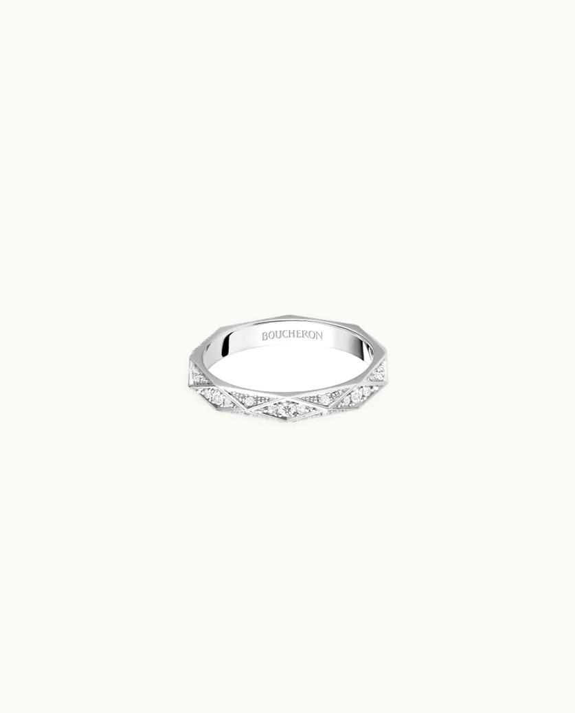 Boucheron Boucheron Facette Wedding Band 40 Diamonds Bridal