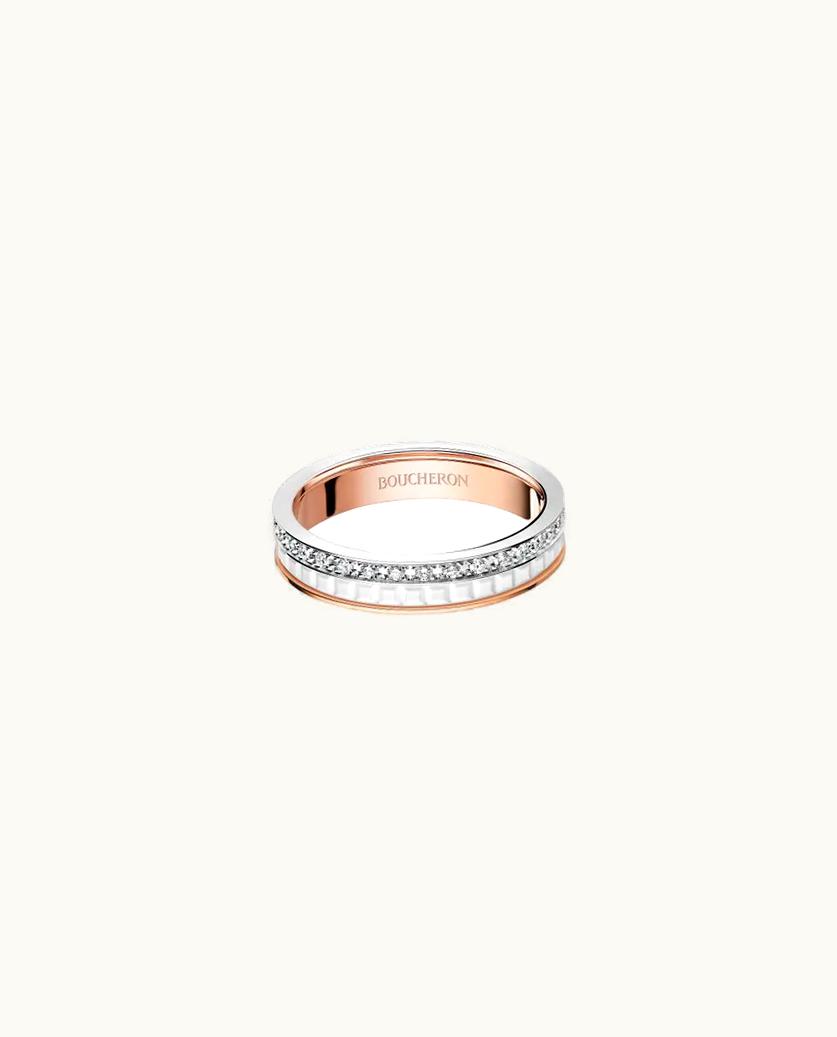 Boucheron Boucheron Quatre White Edition Diamond-Paved Wedding Band