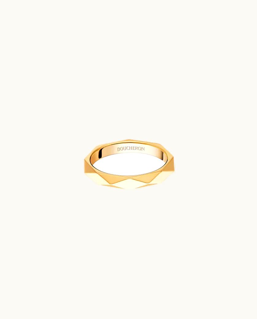Boucheron Boucheron Facette Wedding Band Yellow Gold Bridal
