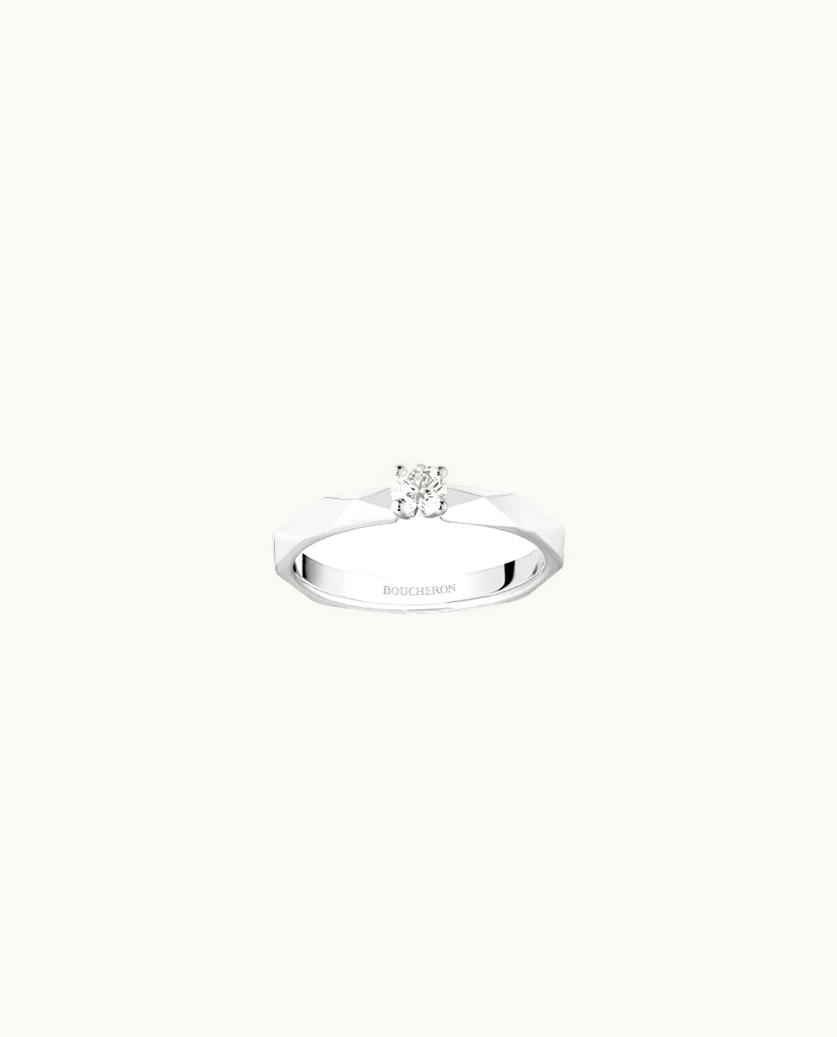 Boucheron Boucheron Facette Engagement Ring 0.20ct Platinum Bridal