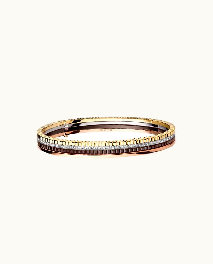 Boucheron Boucheron Quatre Classique Yellow Gold, White Gold And Pink Gold Bracelet