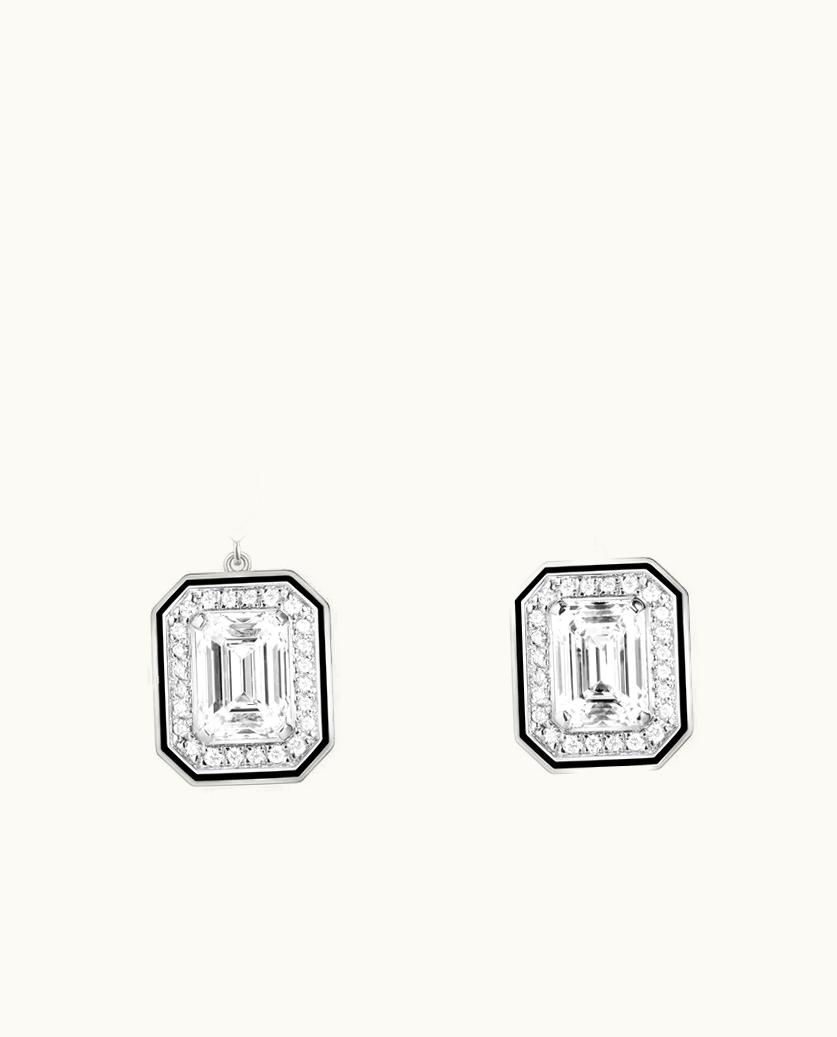 Boucheron Boucheron Vendôme Liseré Sleepers In White Gold