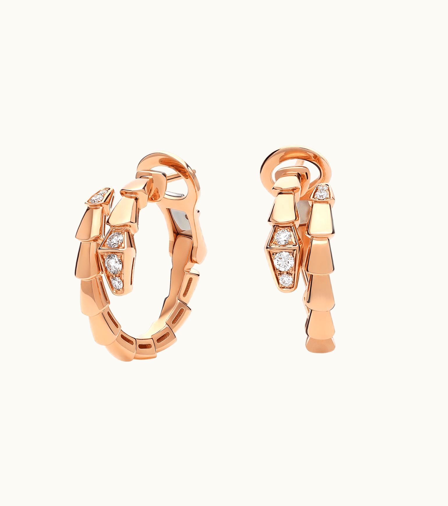 Bulgari Bulgari Serpenti Viper Earrings Rose Gold