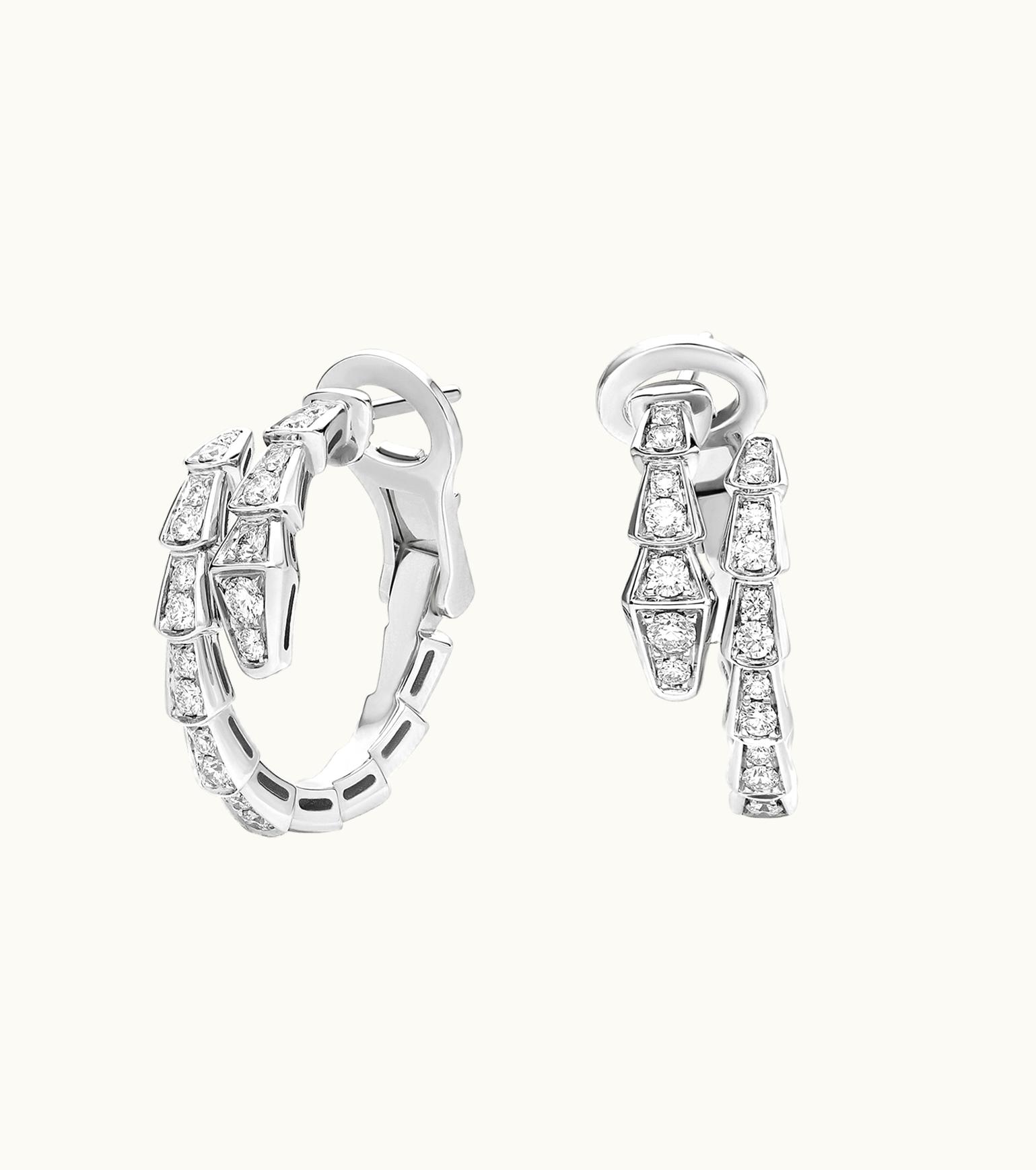 Bulgari Bulgari Serpenti Viper Earrings White Gold