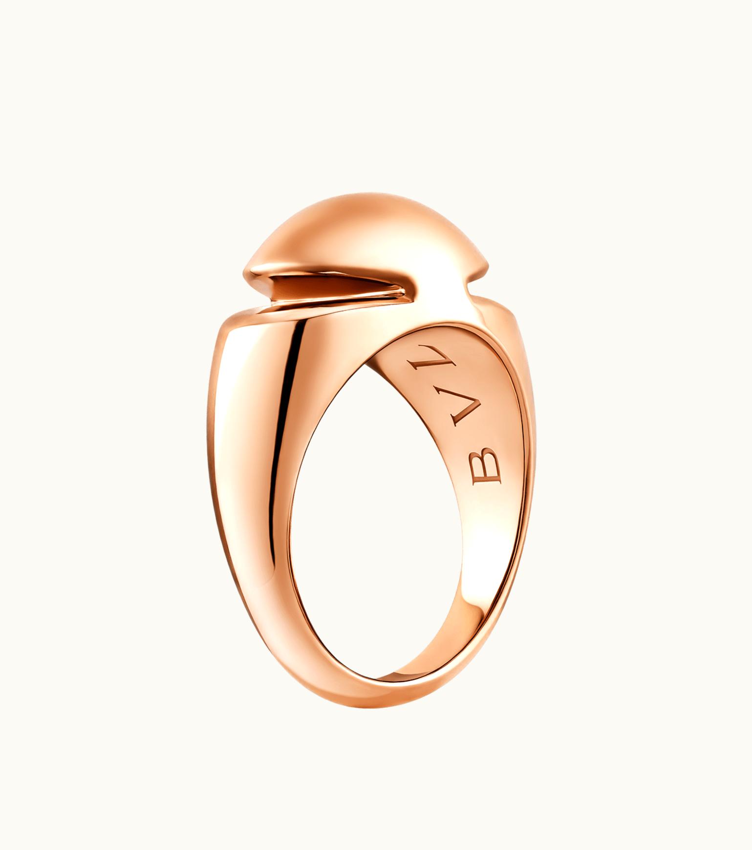 Bulgari Bulgari Bvlgari Cabochon Ring Rose Gold