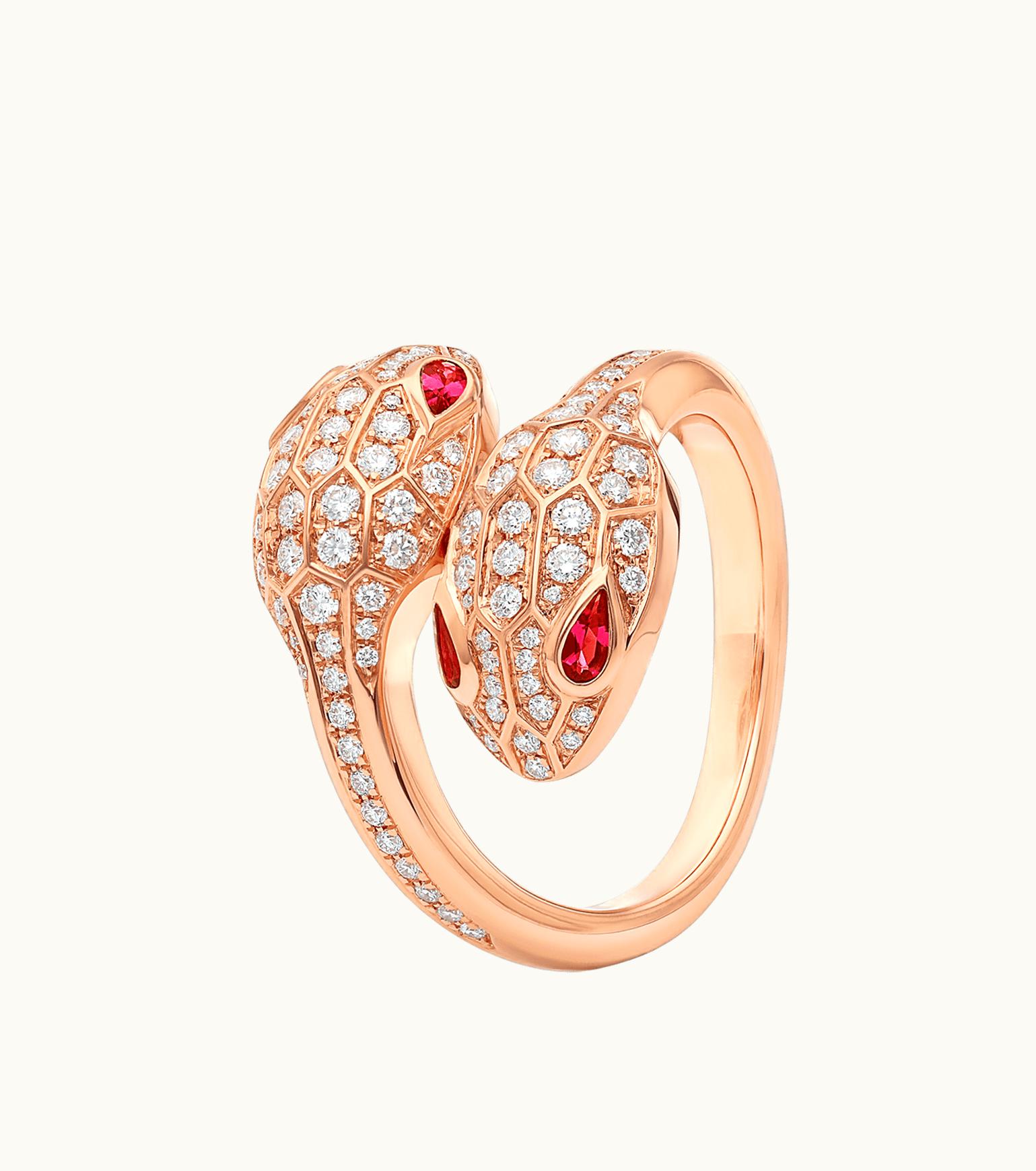 Bulgari Bulgari Serpenti Seduttori Ring Rose Gold