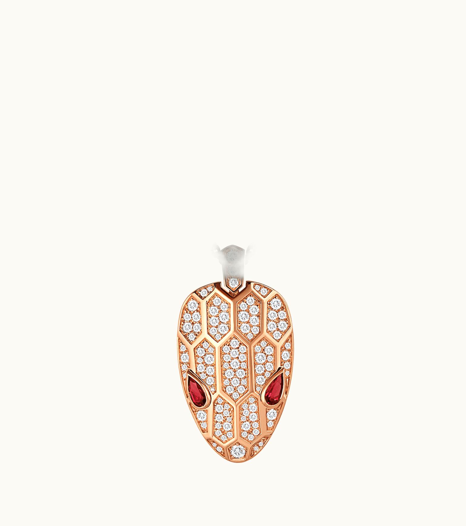 Bulgari Bulgari Serpenti Seduttori Necklace Rose Gold