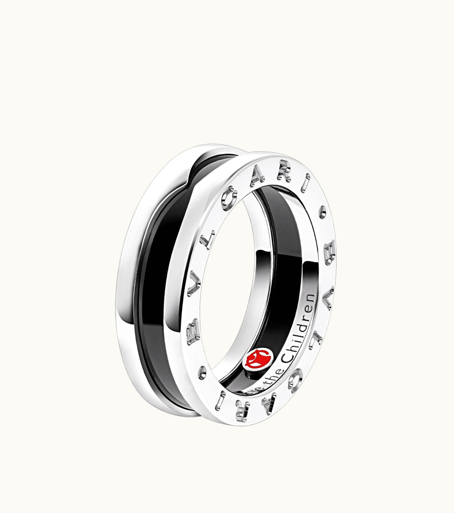 Bulgari Bulgari Save The Children Ring Silver, Ceramic