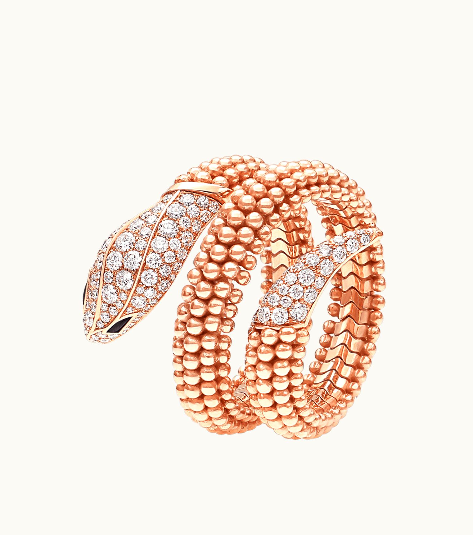 Bulgari Bulgari Serpenti Ring Rose Gold