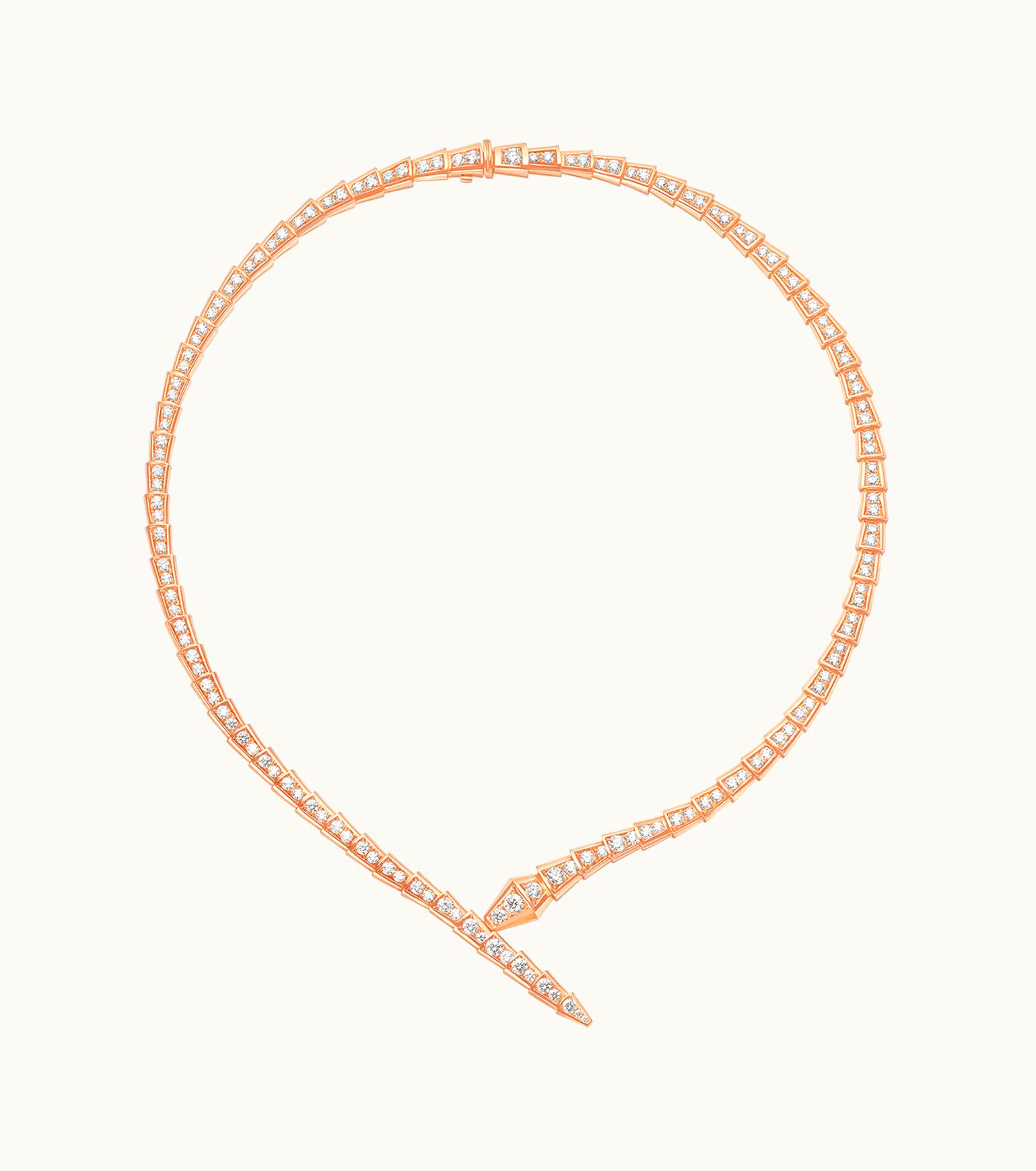 Bulgari Bulgari Serpenti Viper Necklace Rose Gold 358788