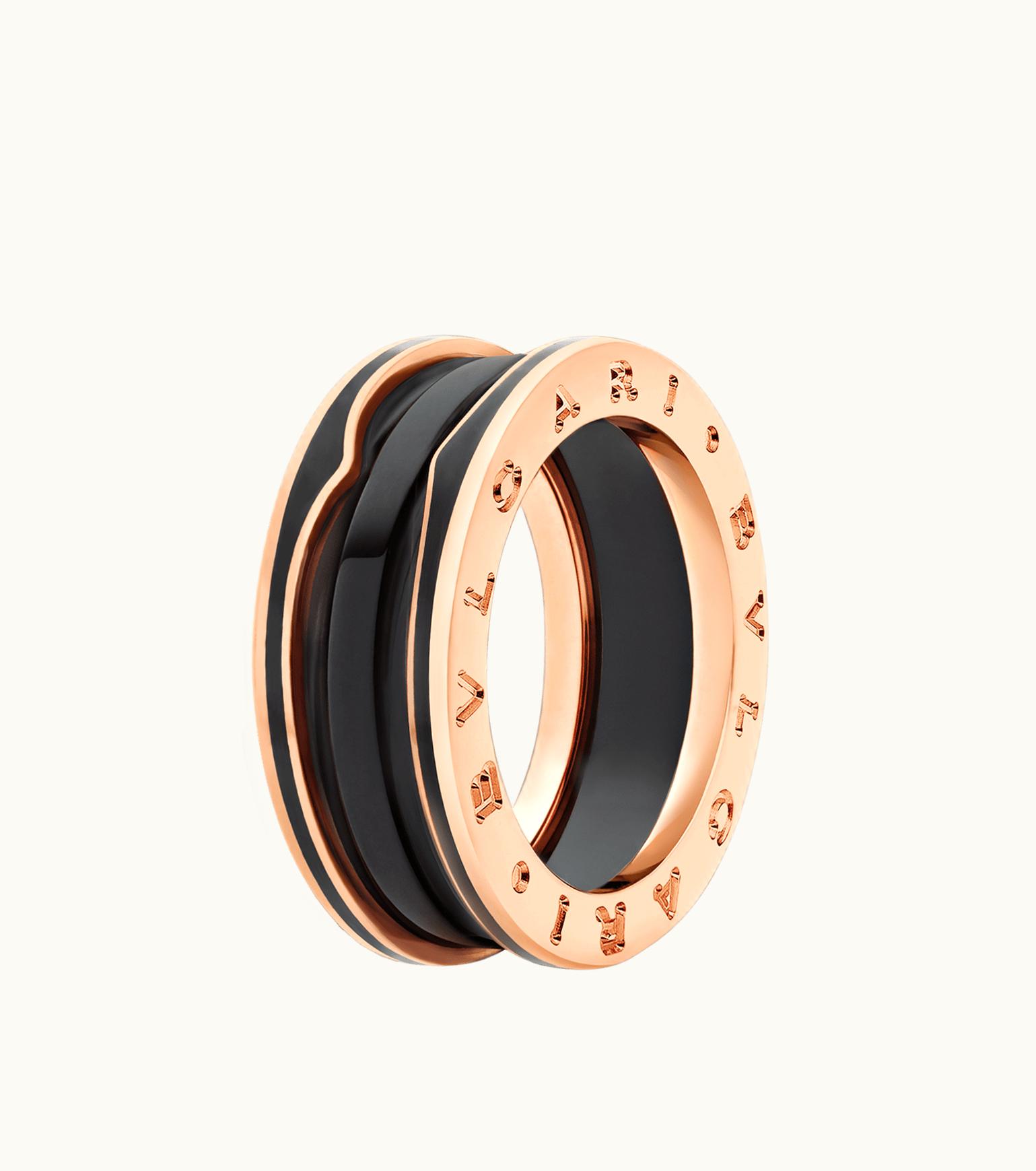 Bulgari Bulgari B.zero1 Ring Rose Gold, Ceramic 357758