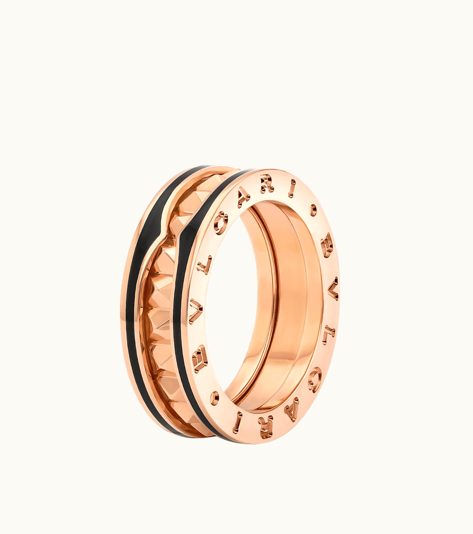 Bulgari Bulgari B.zero1 Ring Rose Gold, Ceramic 358258