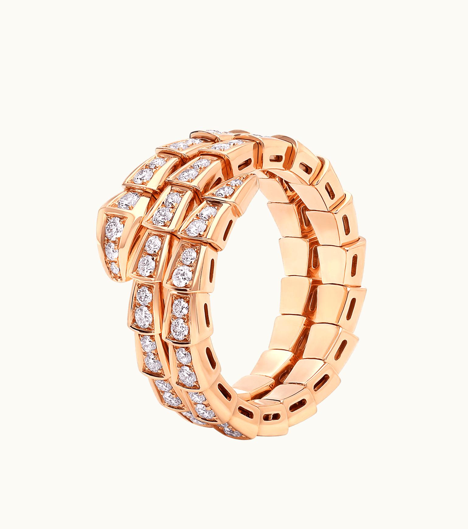 Bulgari Bulgari Serpenti Viper Ring Rose Gold 357261