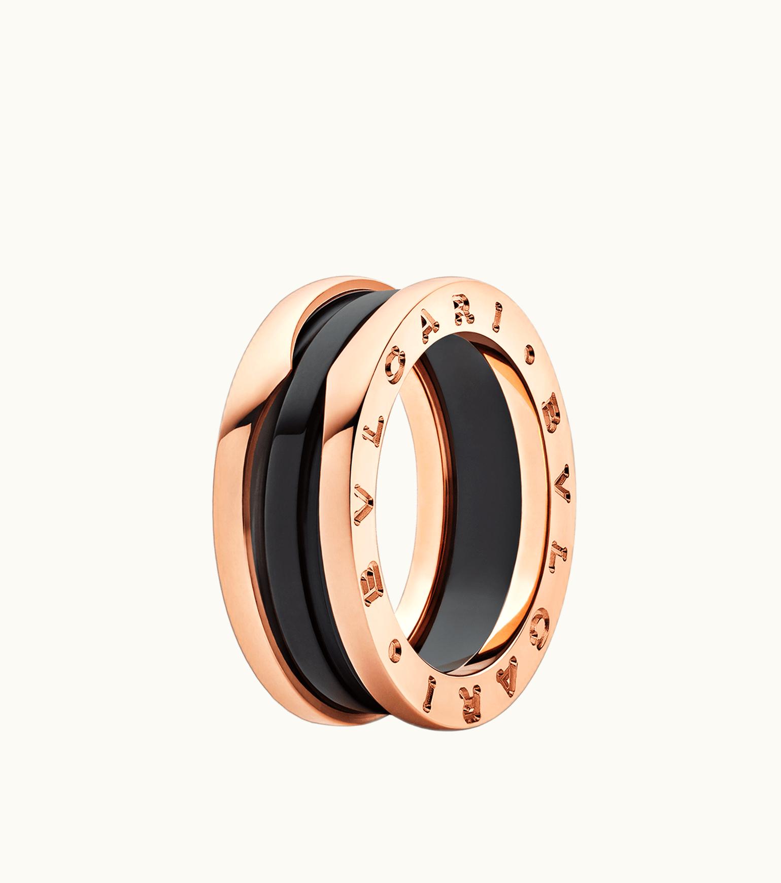 Bulgari Bulgari B.zero1 Ring Rose Gold, Ceramic 347037