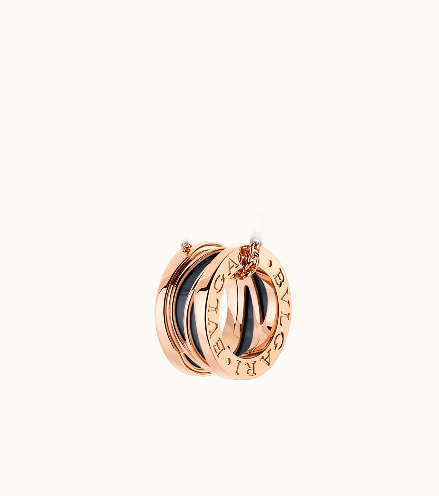 Bulgari Bulgari B.zero1 Necklace Rose Gold, Ceramic 356118