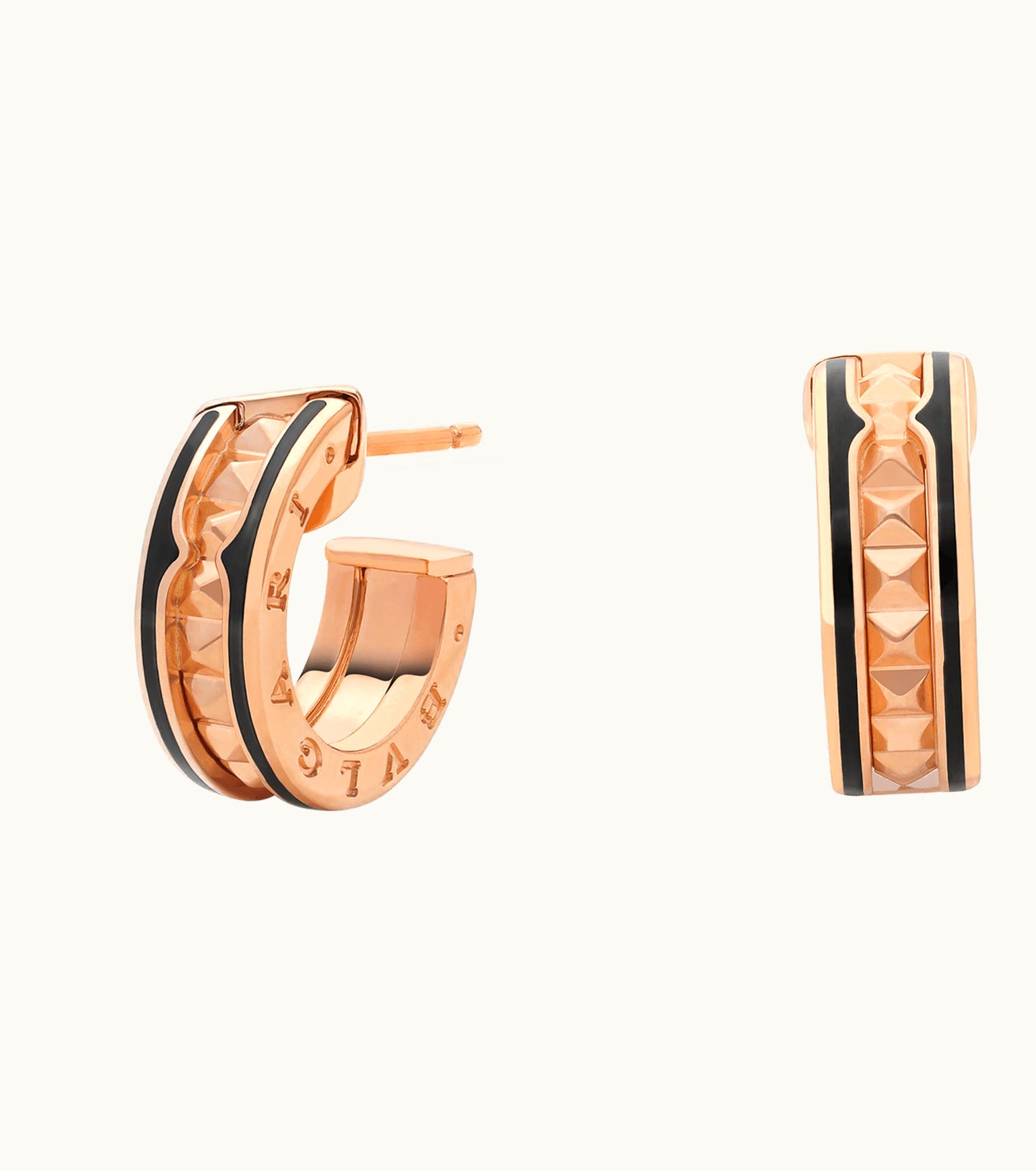 Bulgari Bulgari B.zero1 Earrings Rose Gold, Ceramic 357567