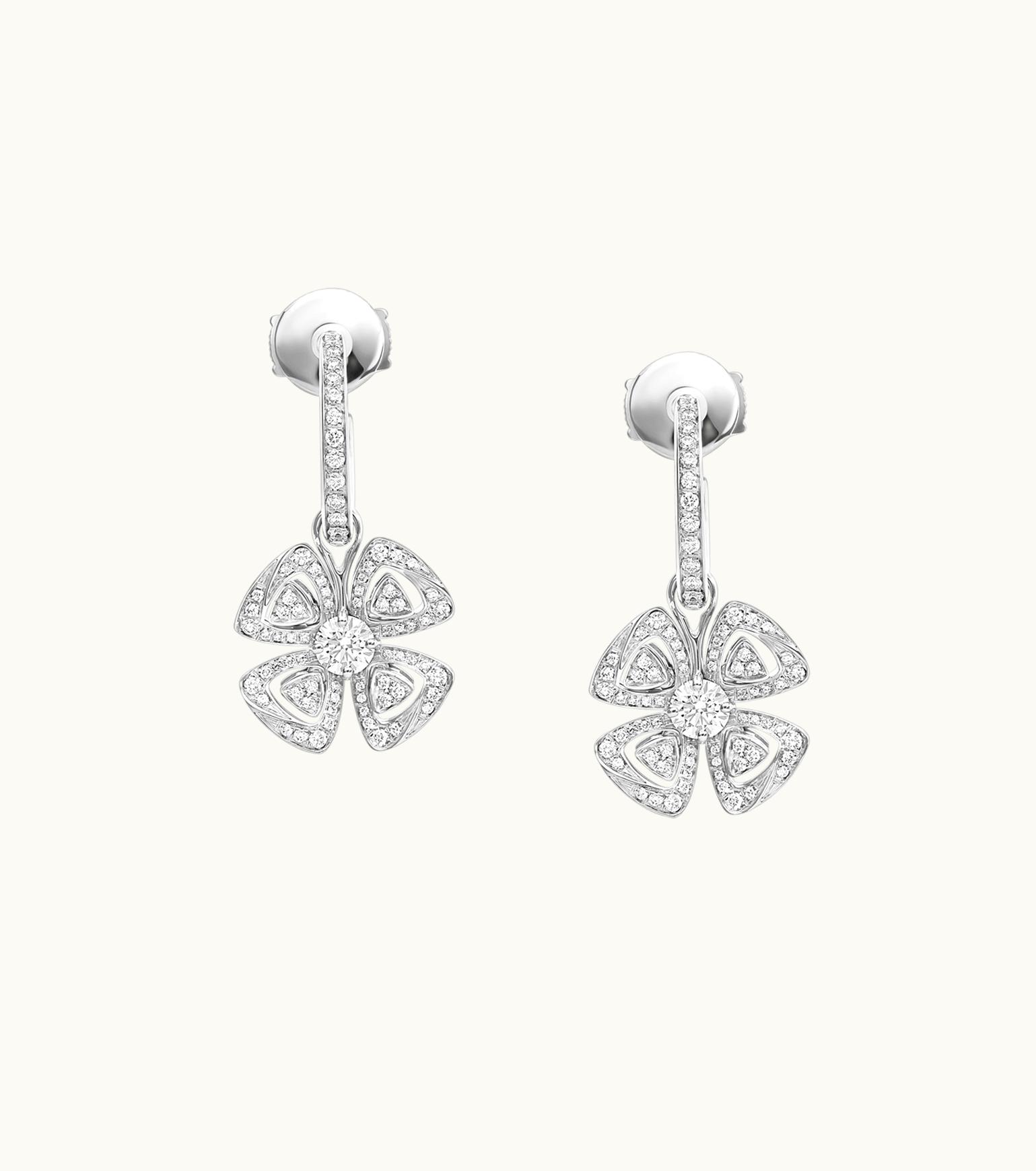 Bulgari Bulgari Fiorever Earrings White Gold