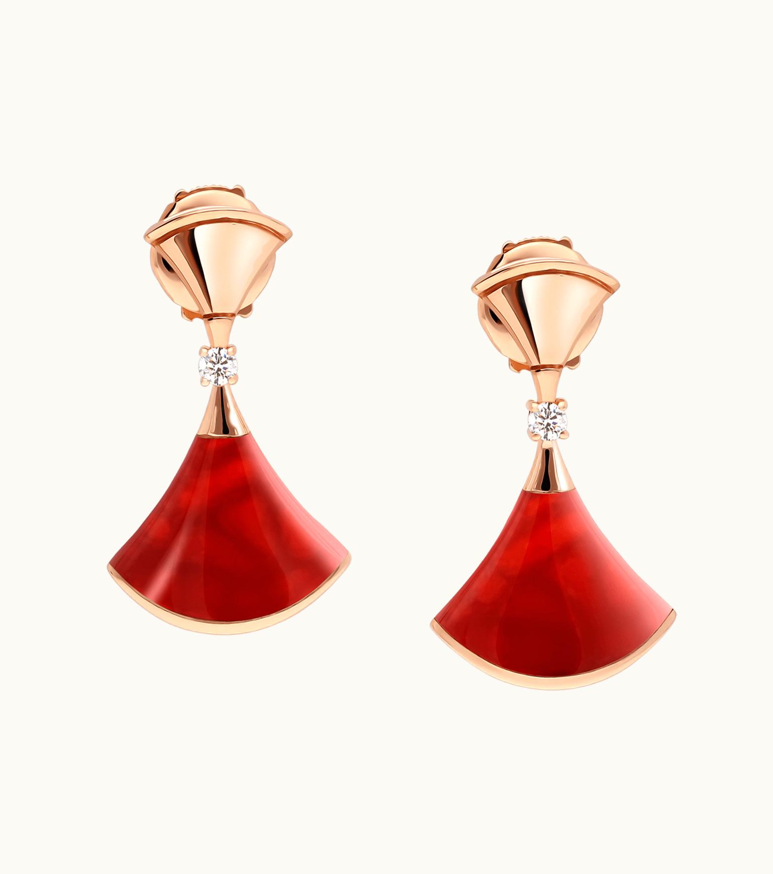 Bulgari Bulgari Divas’ Dream Earrings Rose Gold 356749