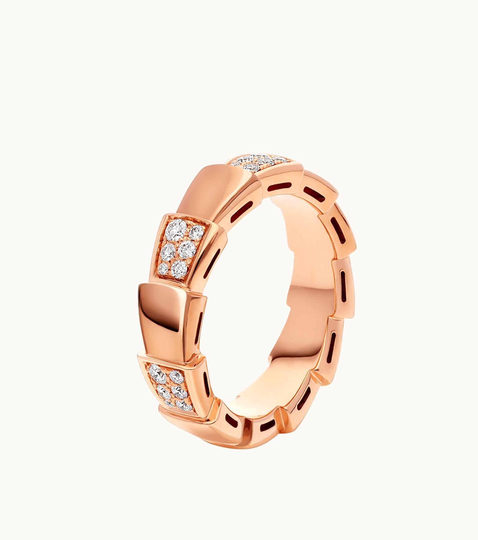 Bulgari Bulgari Serpenti Viper Ring Rose Gold 353288