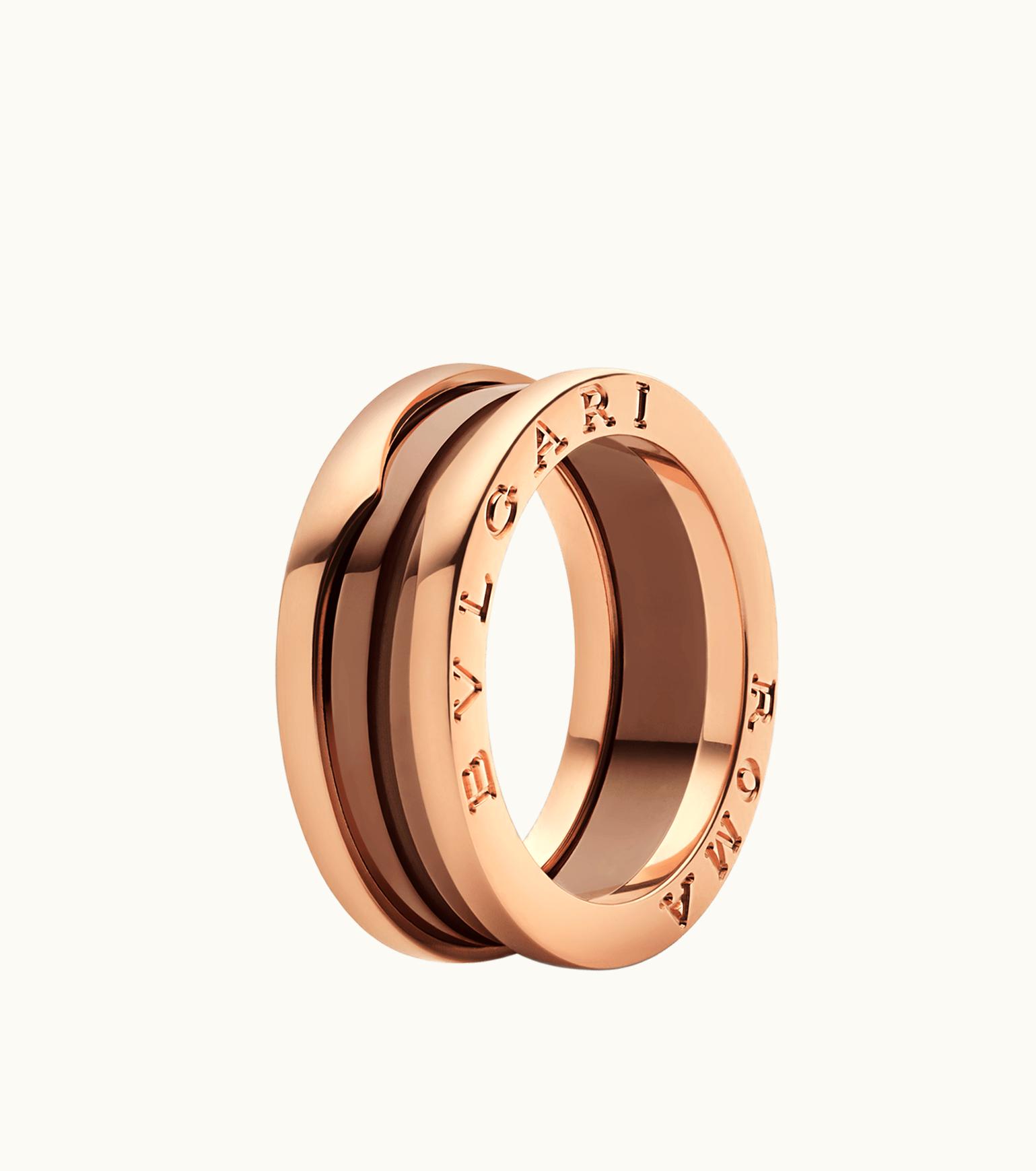 Bulgari Bulgari B.zero1 Ring Rose Gold, Ceramic 352953