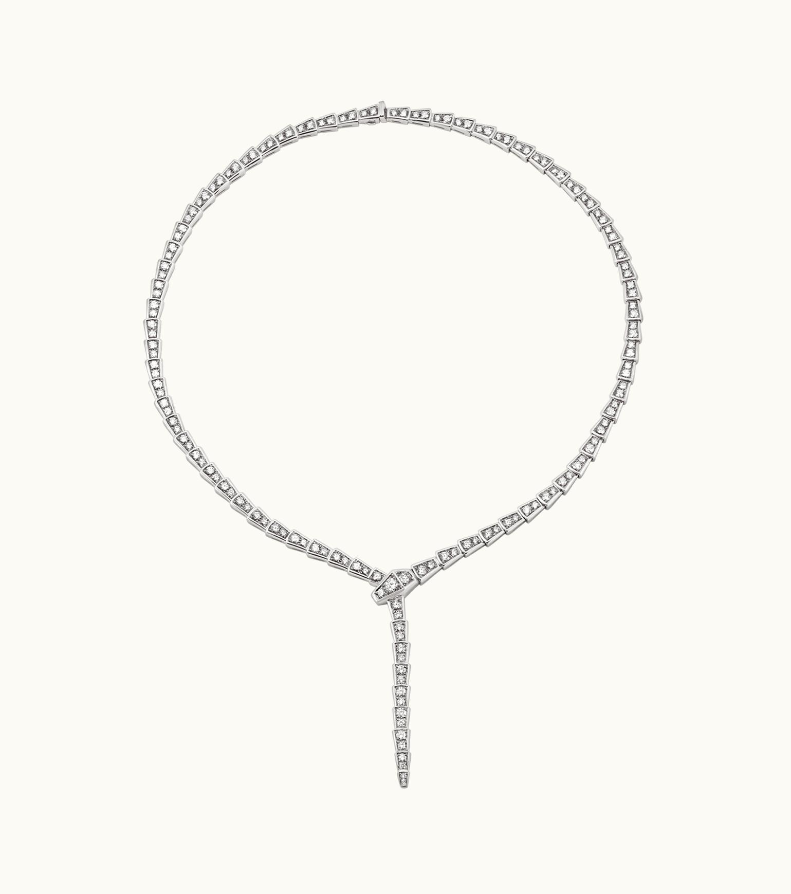 Bulgari Bulgari Serpenti Viper Necklace White Gold 351090