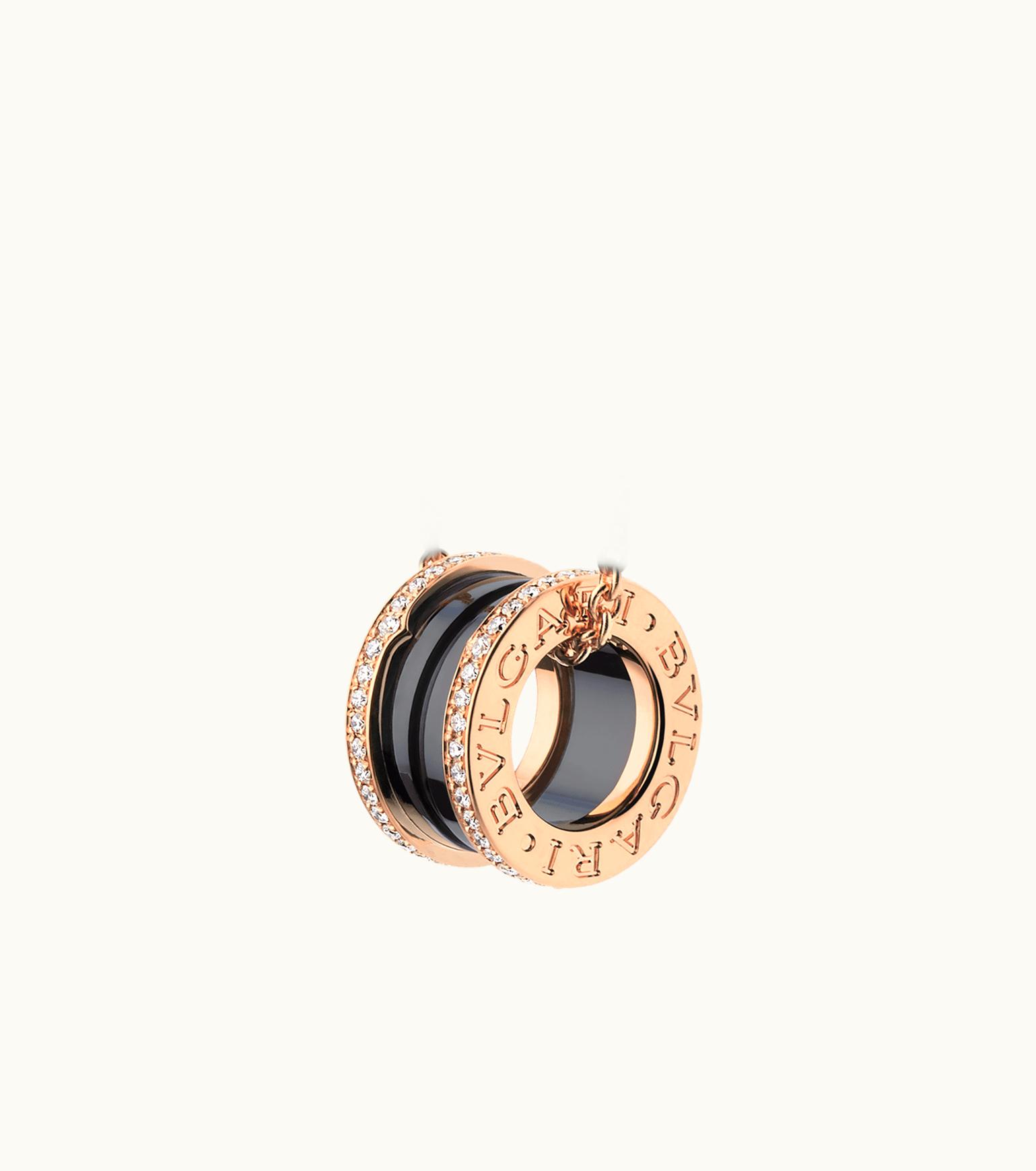 Bulgari Bulgari B.zero1 Necklace Rose Gold, Ceramic 350056
