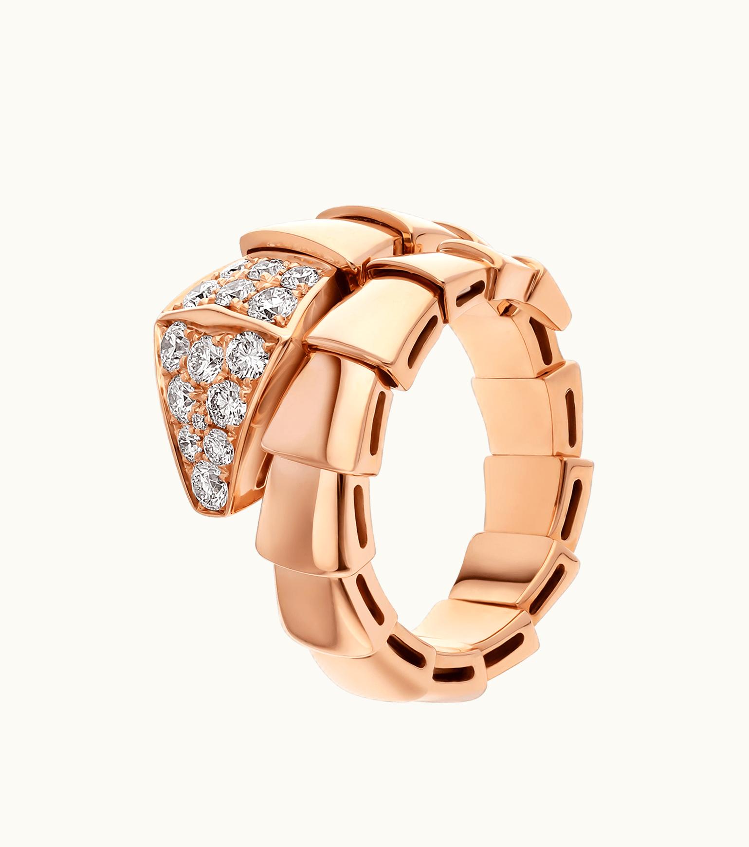 Bulgari Bulgari Serpenti Viper Ring Rose Gold 347719