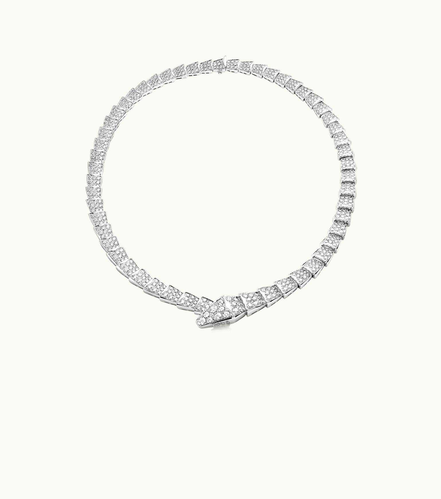 Bulgari Bulgari Serpenti Viper Necklace White Gold 348165