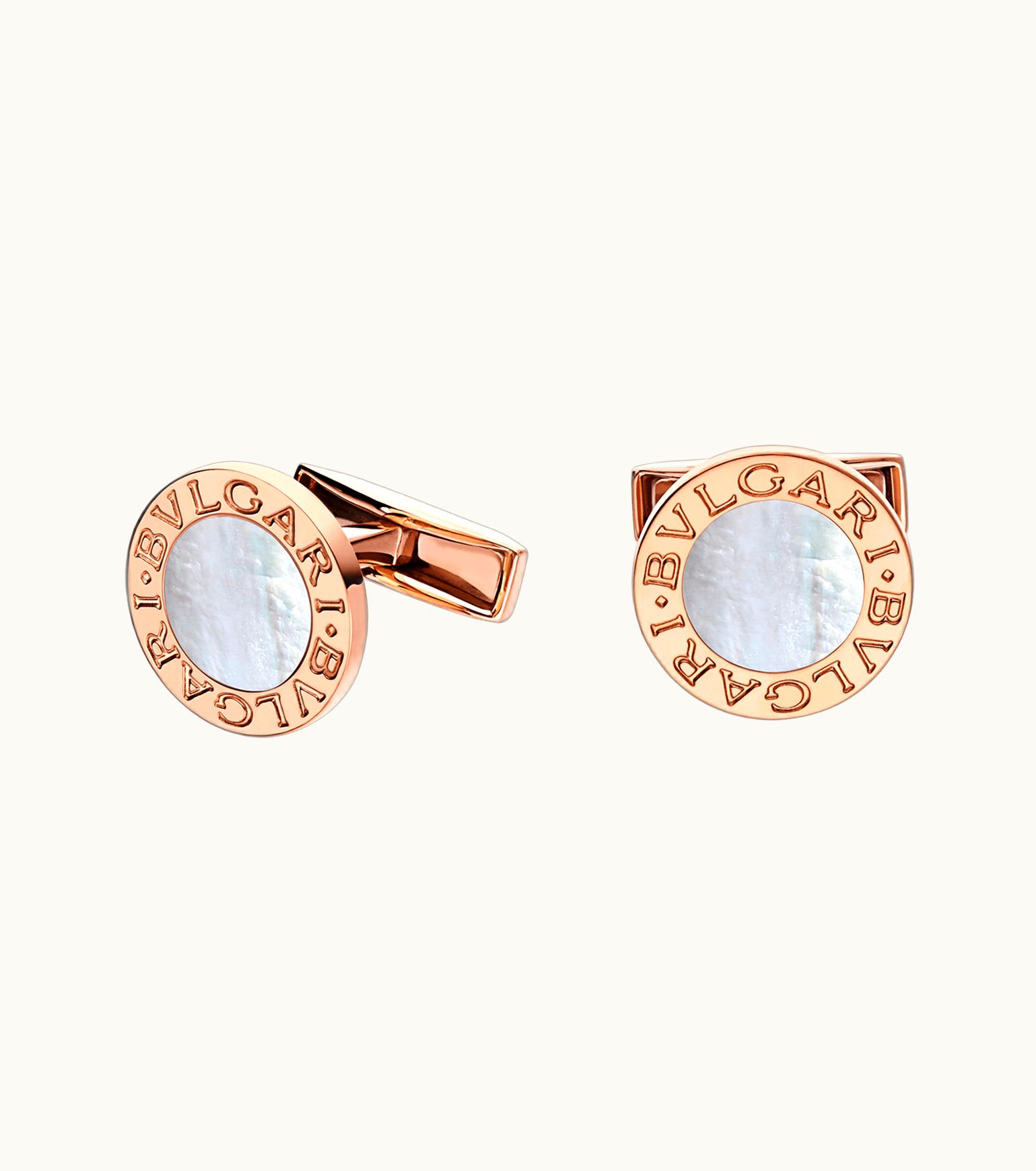Bulgari Bulgari Bvlgari Cufflinks Rose Gold 344428