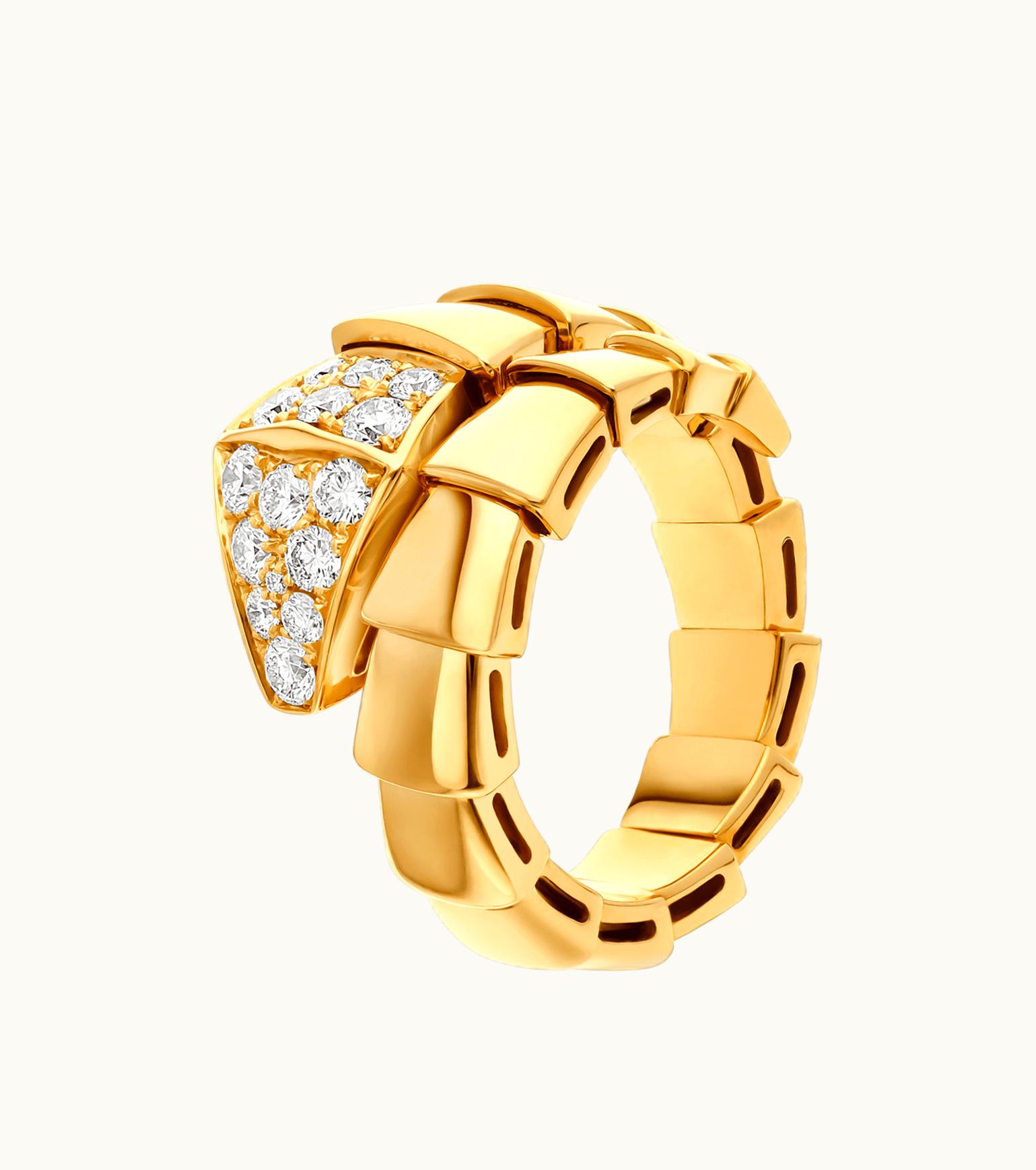 Bulgari Bulgari Serpenti Scaglie Ring Yellow Gold