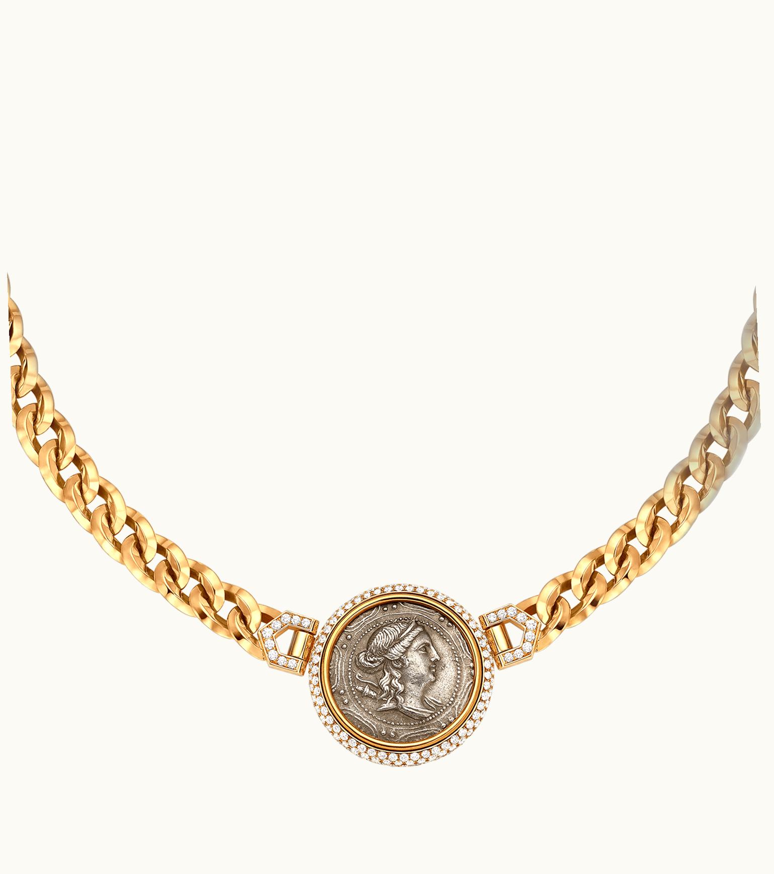 Bulgari Bulgari Monete Necklace Yellow Gold