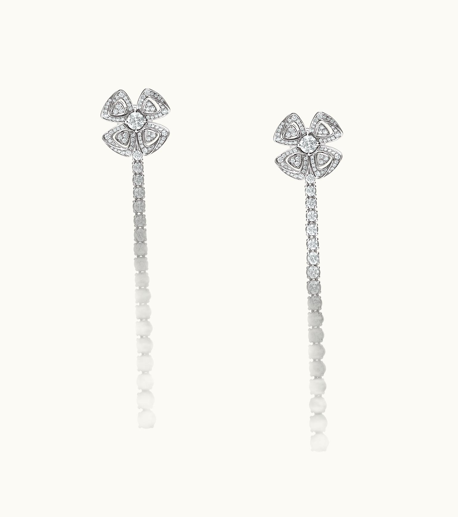 Bulgari Bulgari Fiorever Earrings White Gold 358158