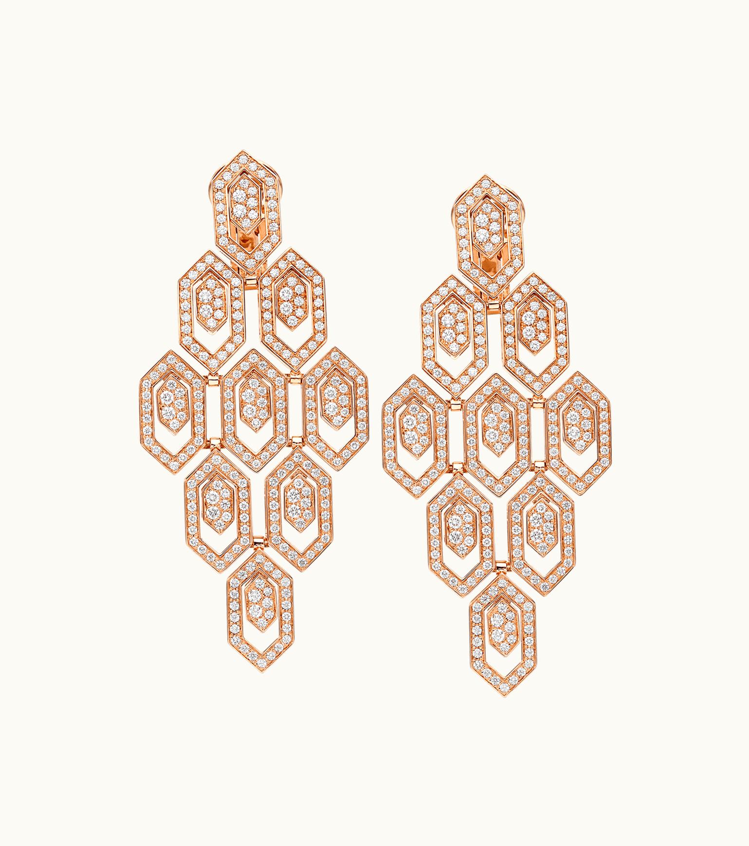 Bulgari Bulgari Serpenti Earrings Rose Gold 356507