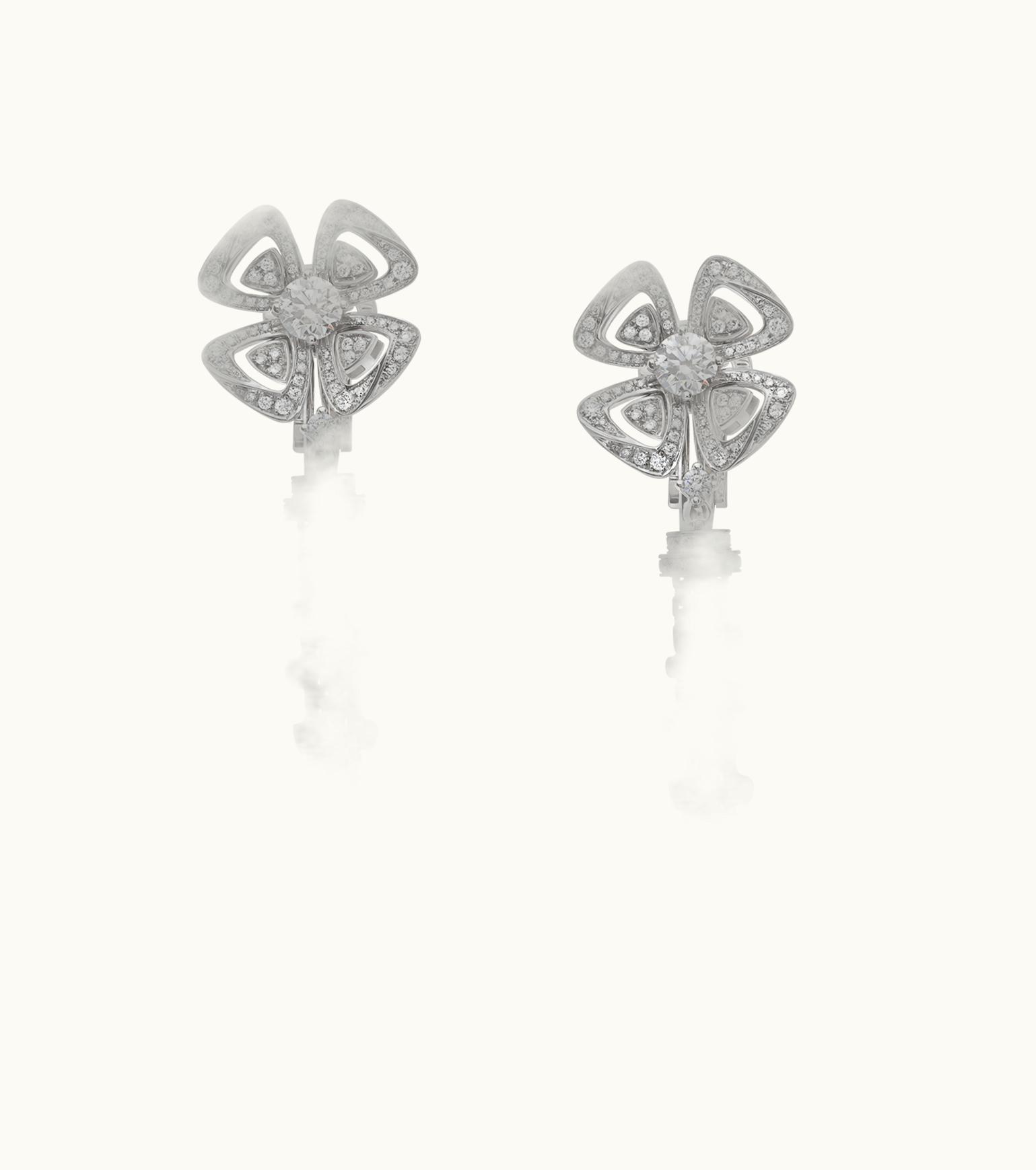 Bulgari Bulgari Fiorever Earrings White Gold 354528