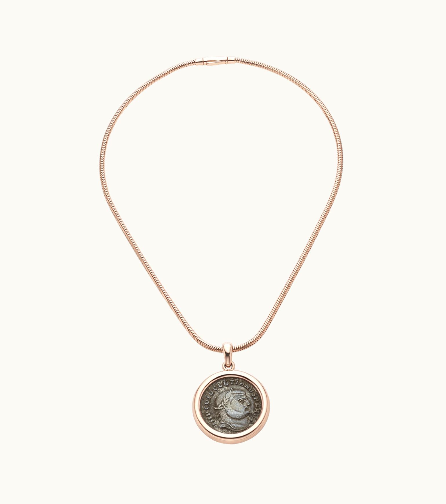 Bulgari Bulgari Monete Necklace Rose Gold