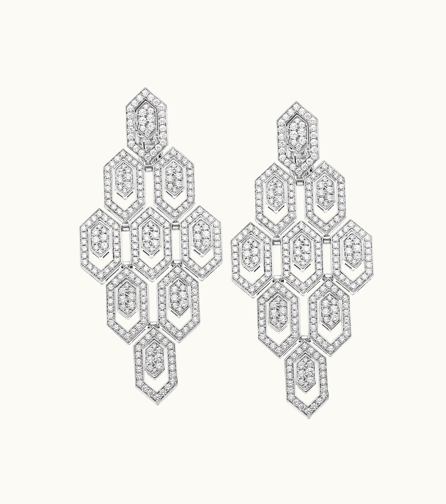 Bulgari Bulgari Serpenti Earrings White Gold 353844