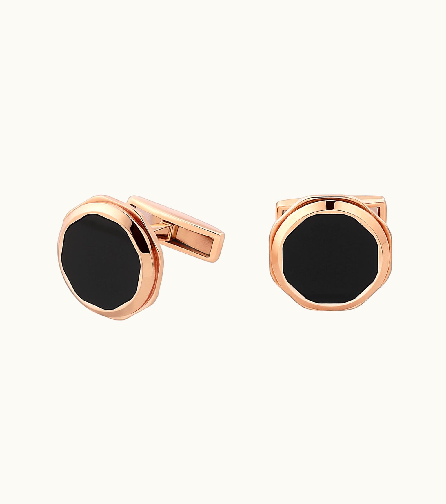 Bulgari Bulgari Octo Cufflinks Rose Gold