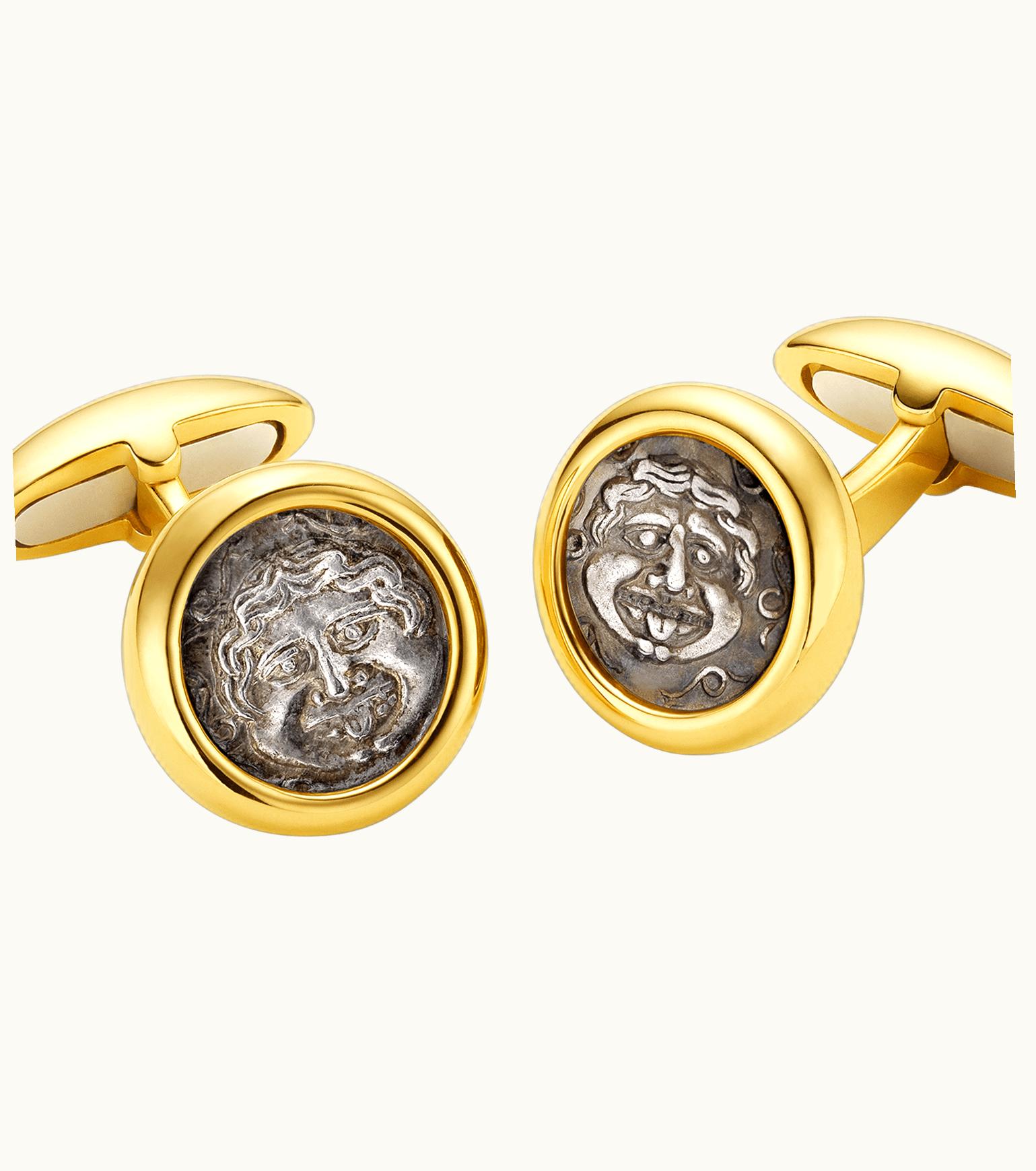 Bulgari Bulgari Monete Cufflinks Yellow Gold