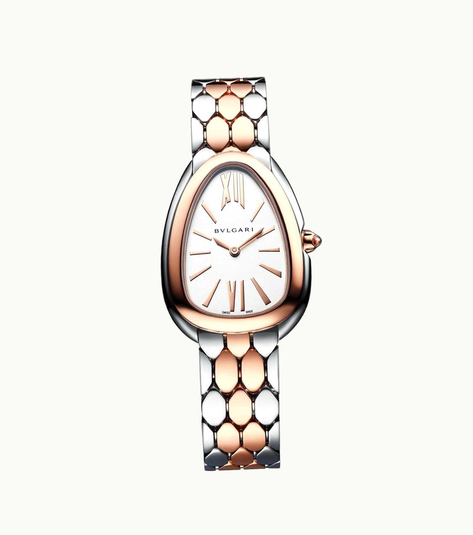 Bulgari Bulgari Serpenti Seduttori Watch Rose Gold And Steel