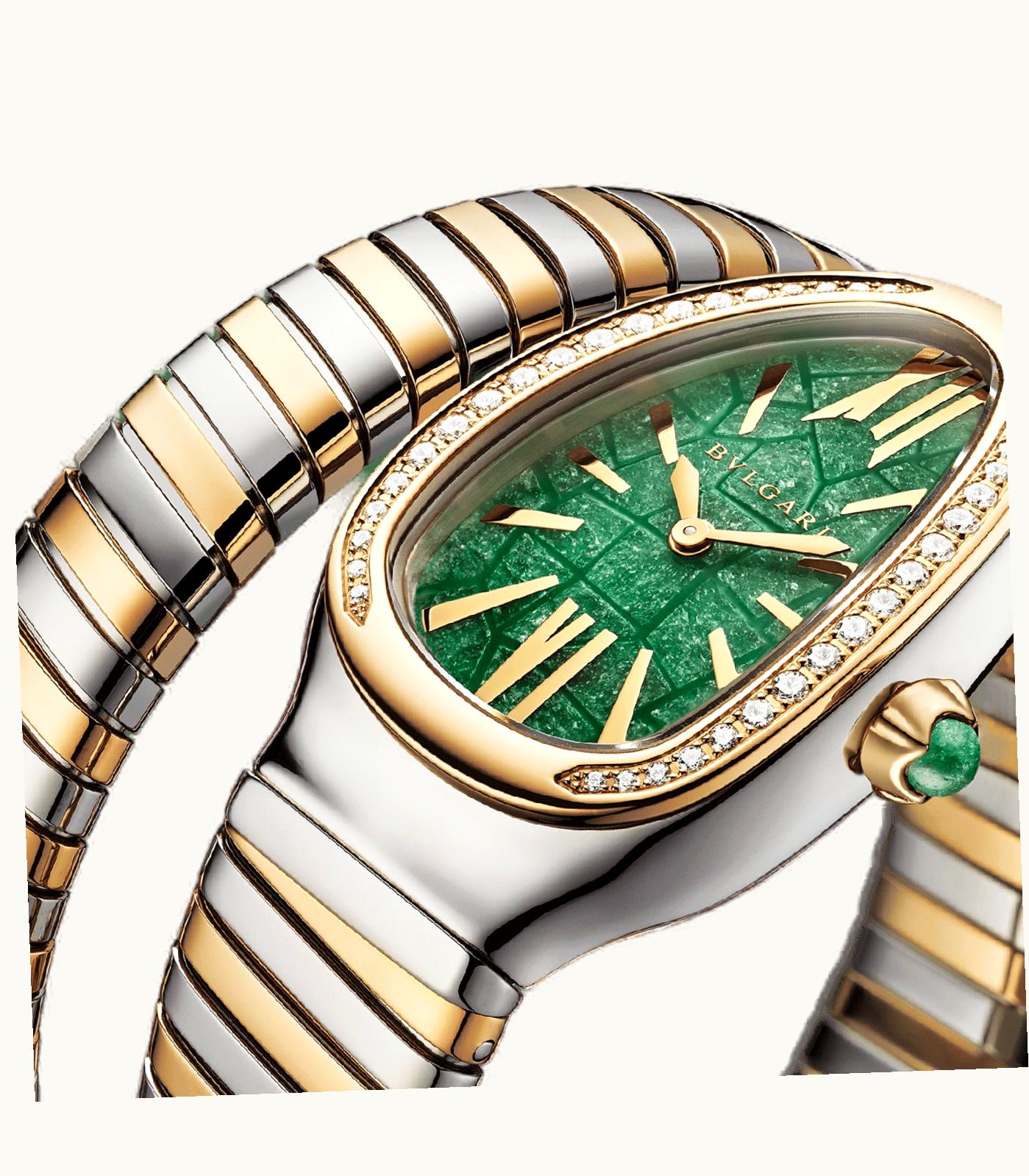 Bulgari Bulgari Serpenti Tubogas Watch Yellow Gold And Steel