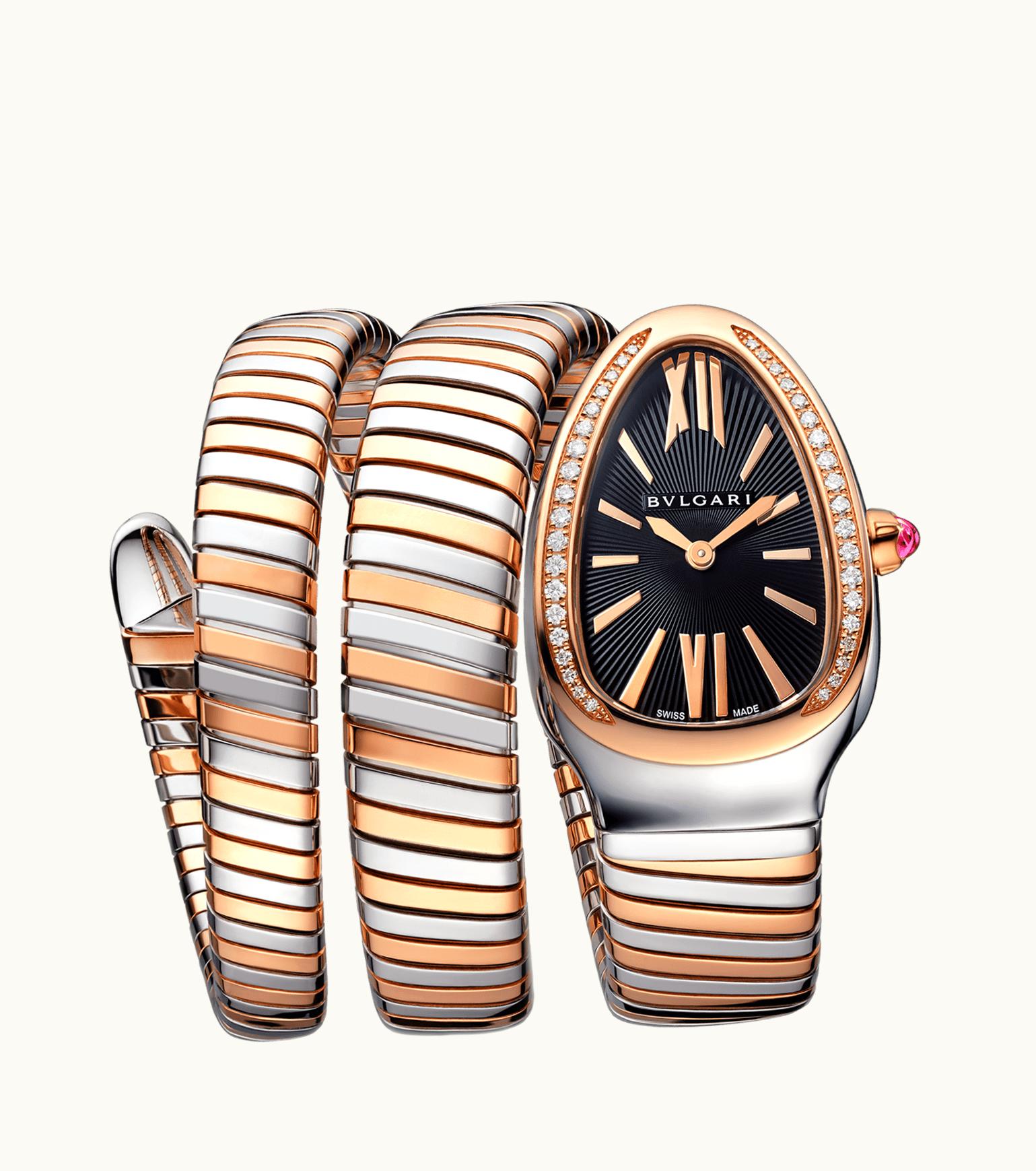 Bulgari Bulgari Serpenti Tubogas Watch Rose Gold, Steel