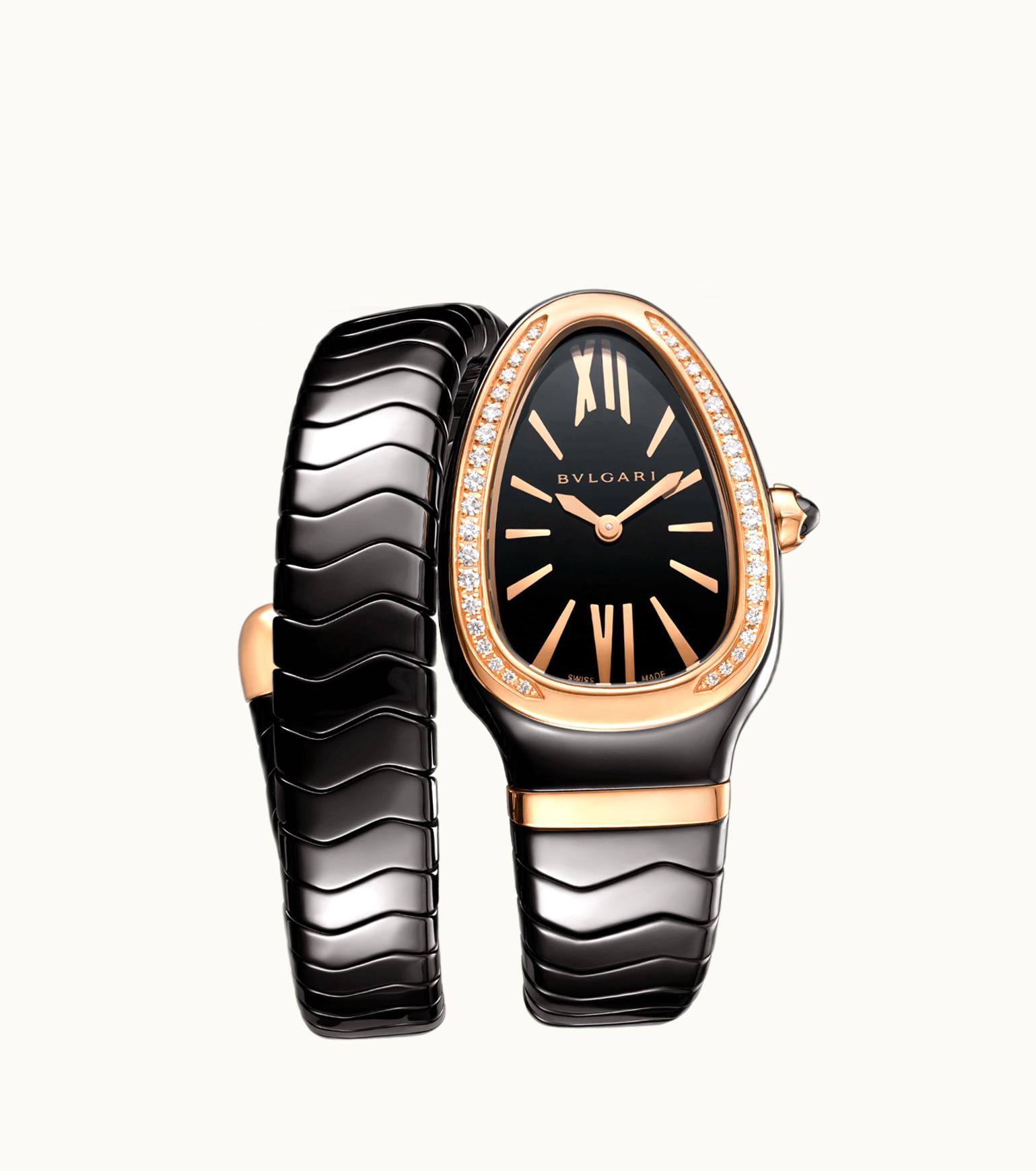 Bulgari Bulgari Serpenti Spiga Watch Rose Gold, Ceramic