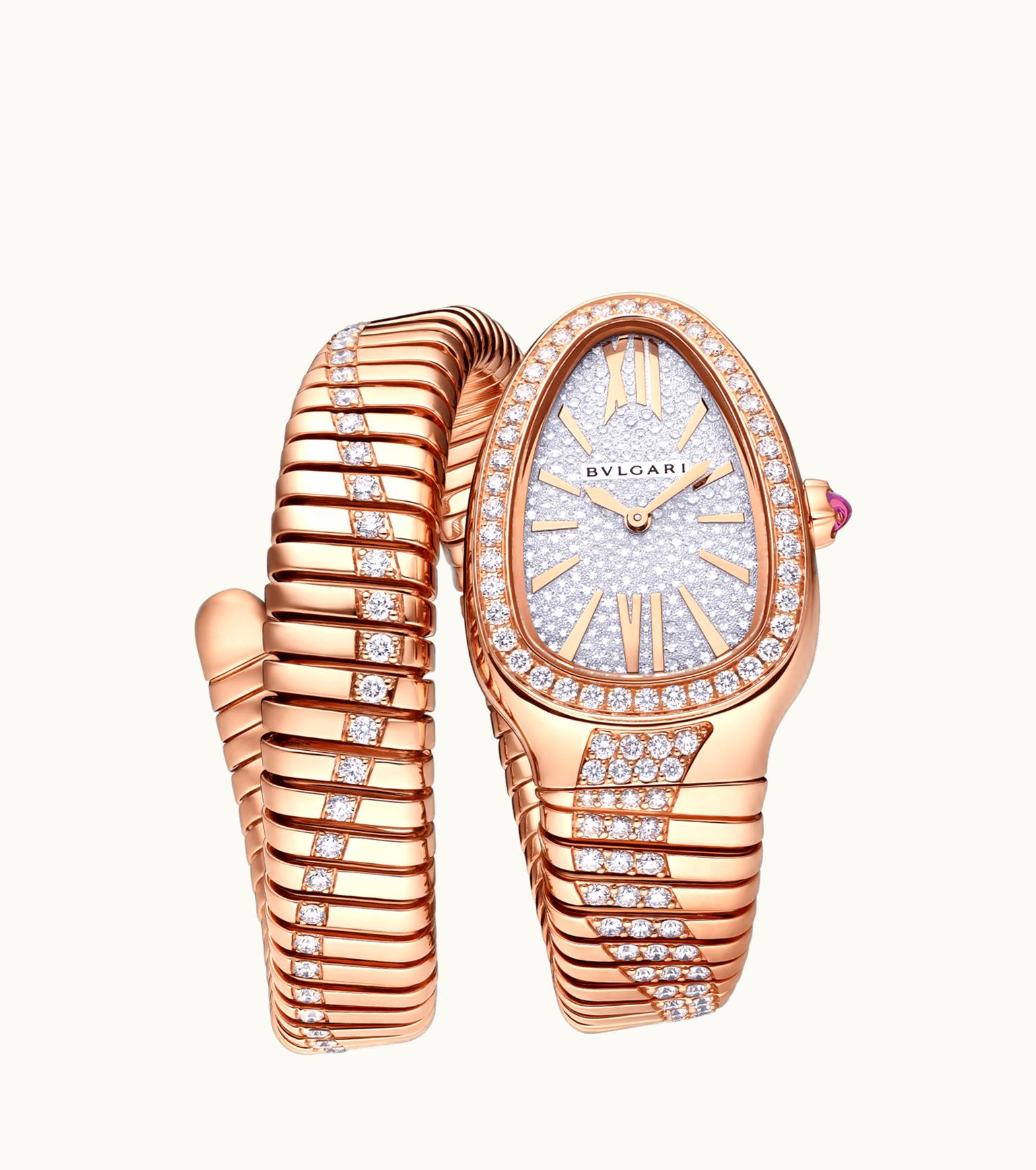 Bulgari Bulgari Serpenti Tubogas Watch Rose Gold 103924
