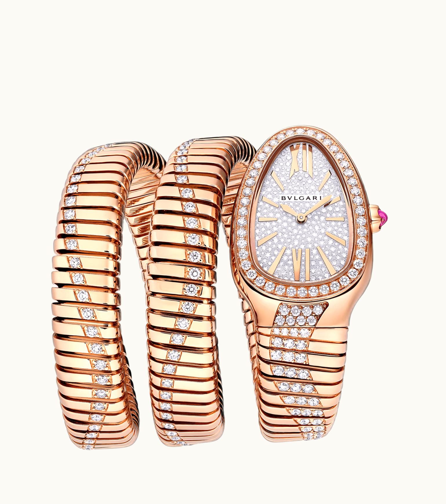 Bulgari Bulgari Serpenti Tubogas Watch Rose Gold 103923